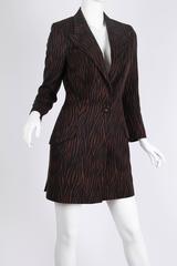 1990s Versace Tiger Jacket Dress