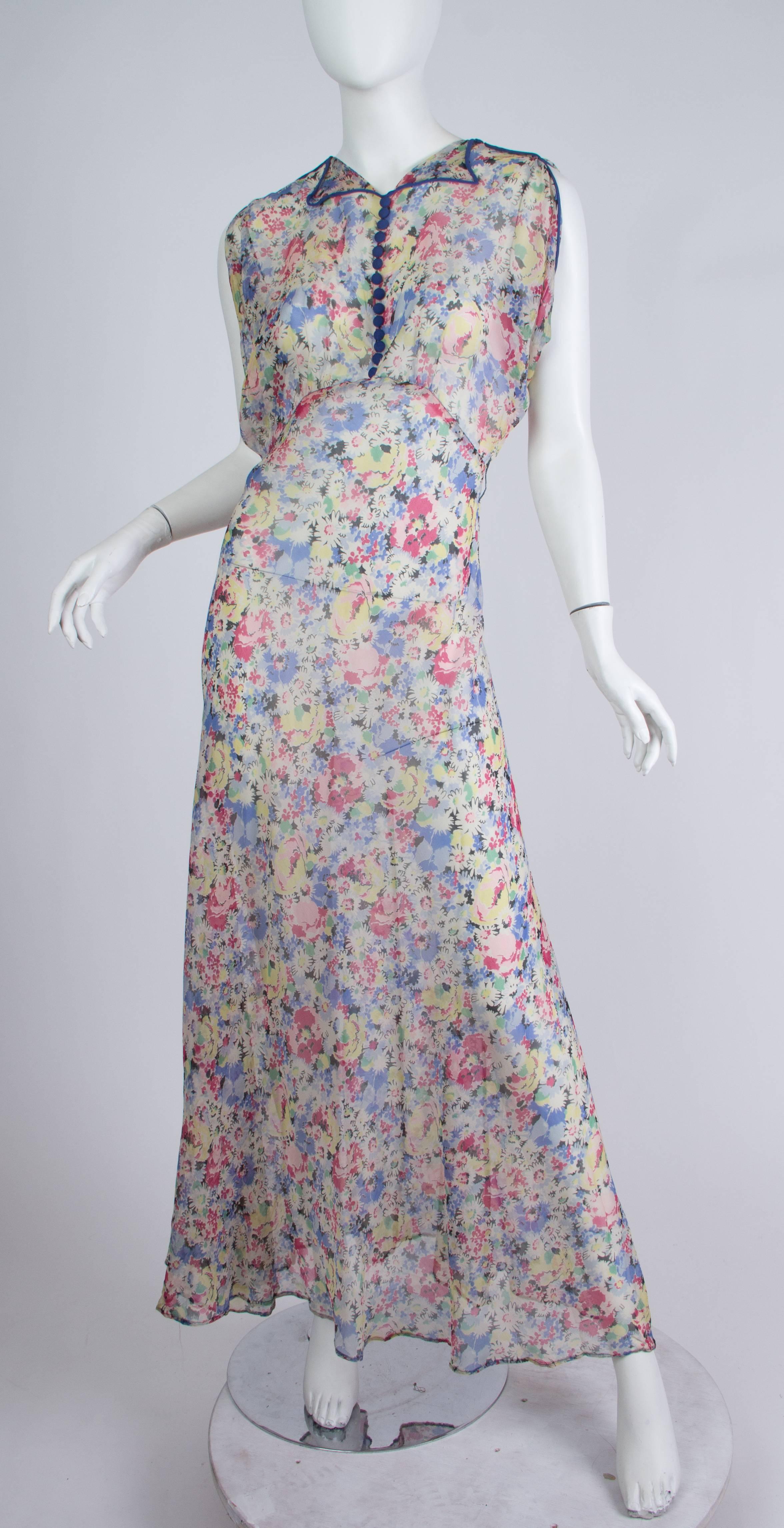 As beautiful as the summer gardens of Long Island this effortless dress is ready for high tea. 