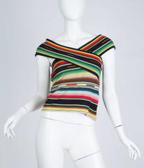 Ralph Lauren Purple Label Silk knit Serape Blanket Top