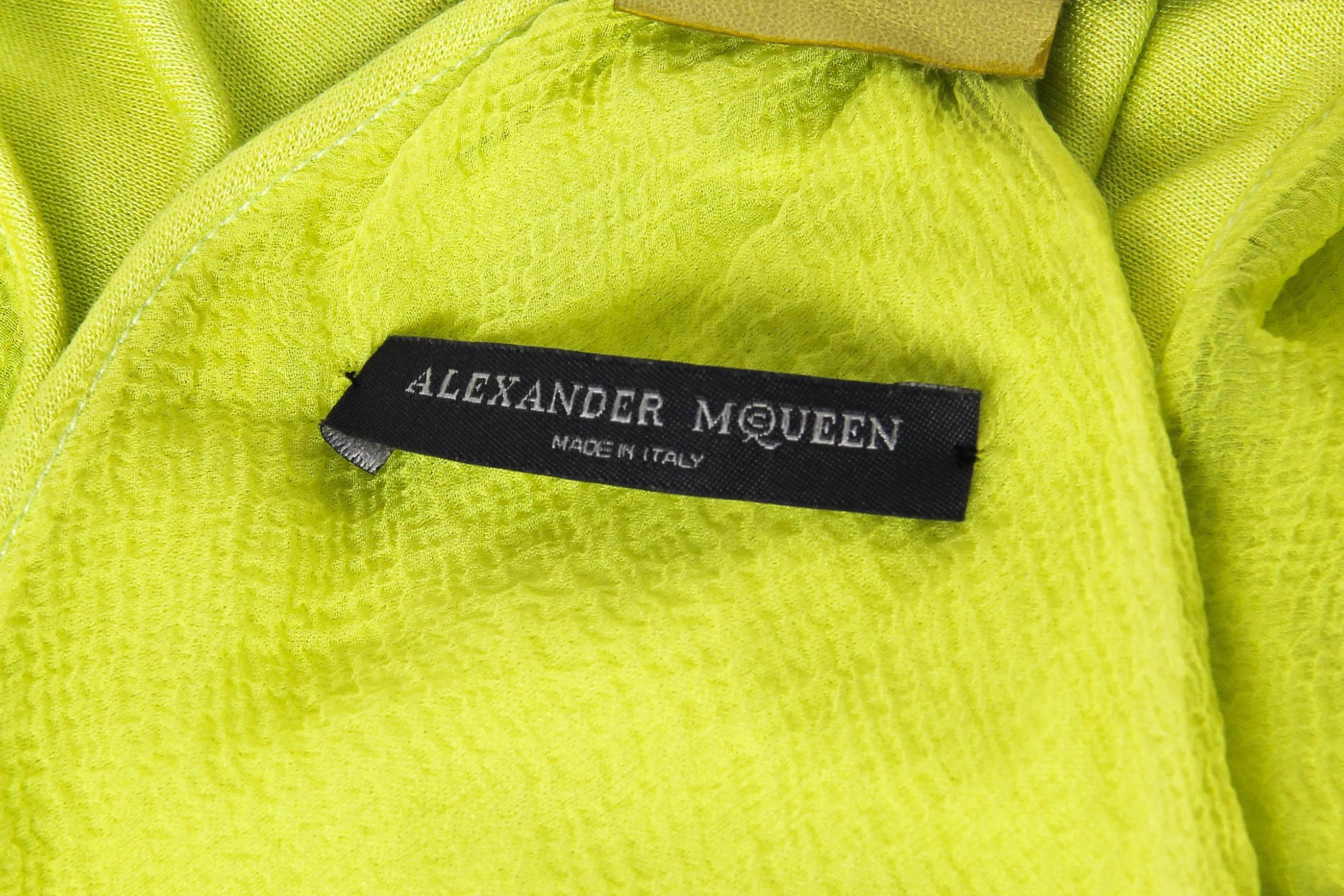 Alexander McQueen Jersey and Snakeskin Dress 3