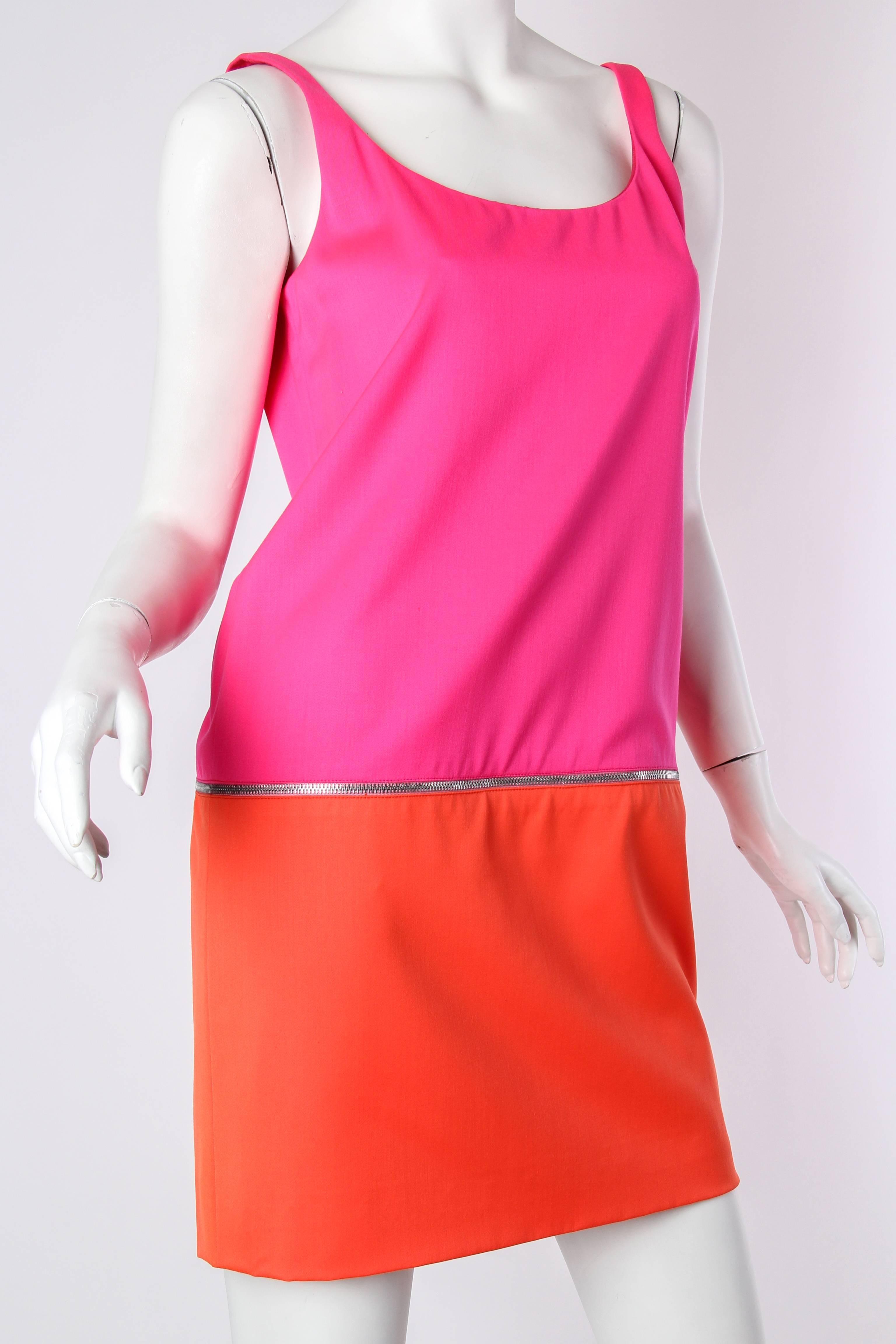 Stephen Sprouse 1980s Ss85 Mod Zipper Dress In Excellent Condition In New York, NY