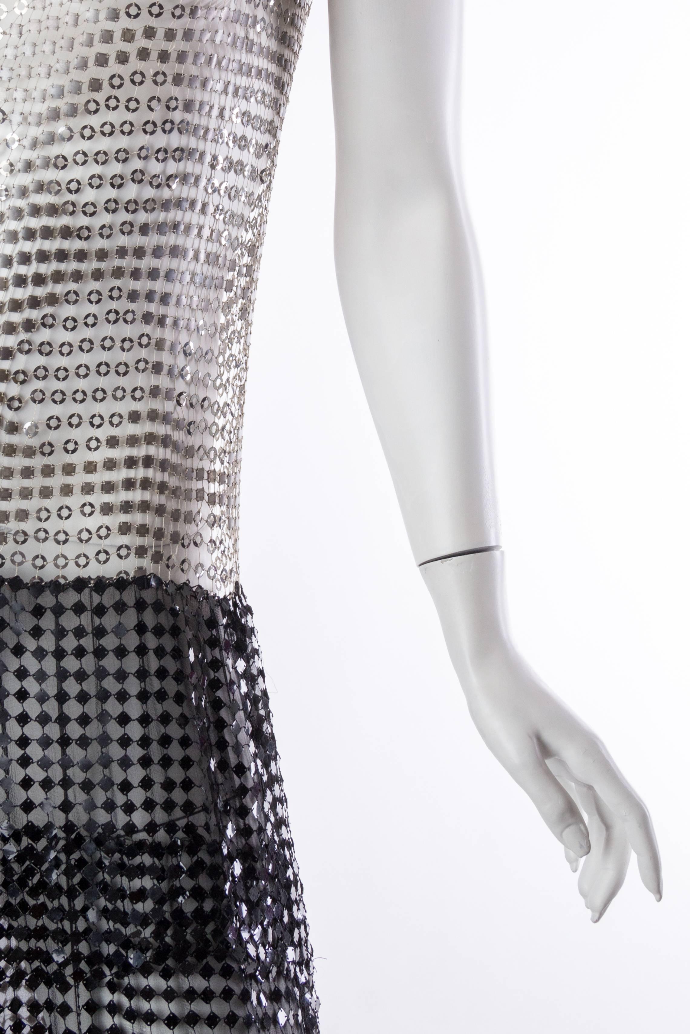 Spectacular 1920s Art Deco Sequin Net Dress 4