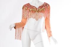 Fantastic Silk Bolero with epic Beaded Fringe