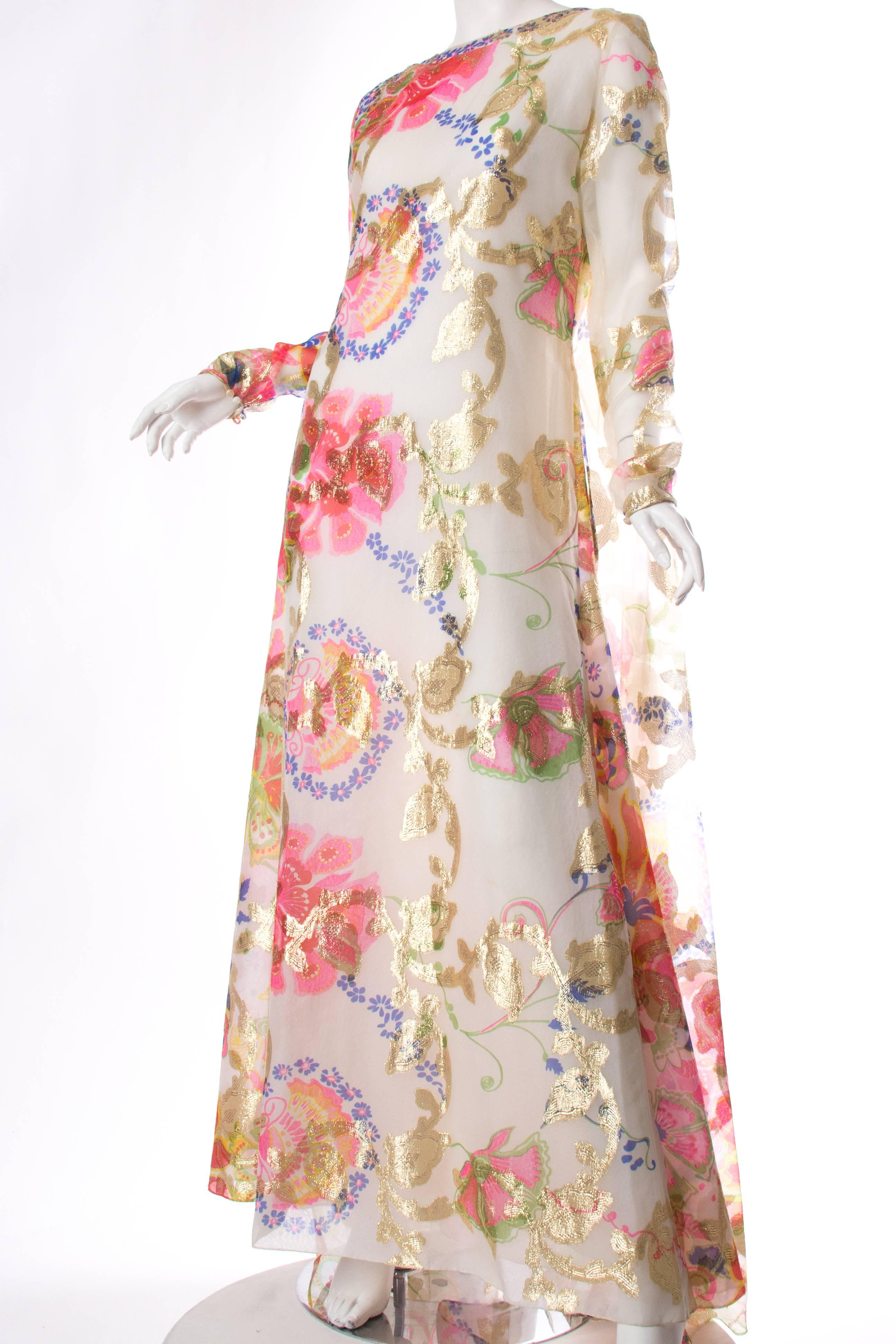 1960s Tina Lesser Gown with Cape 2