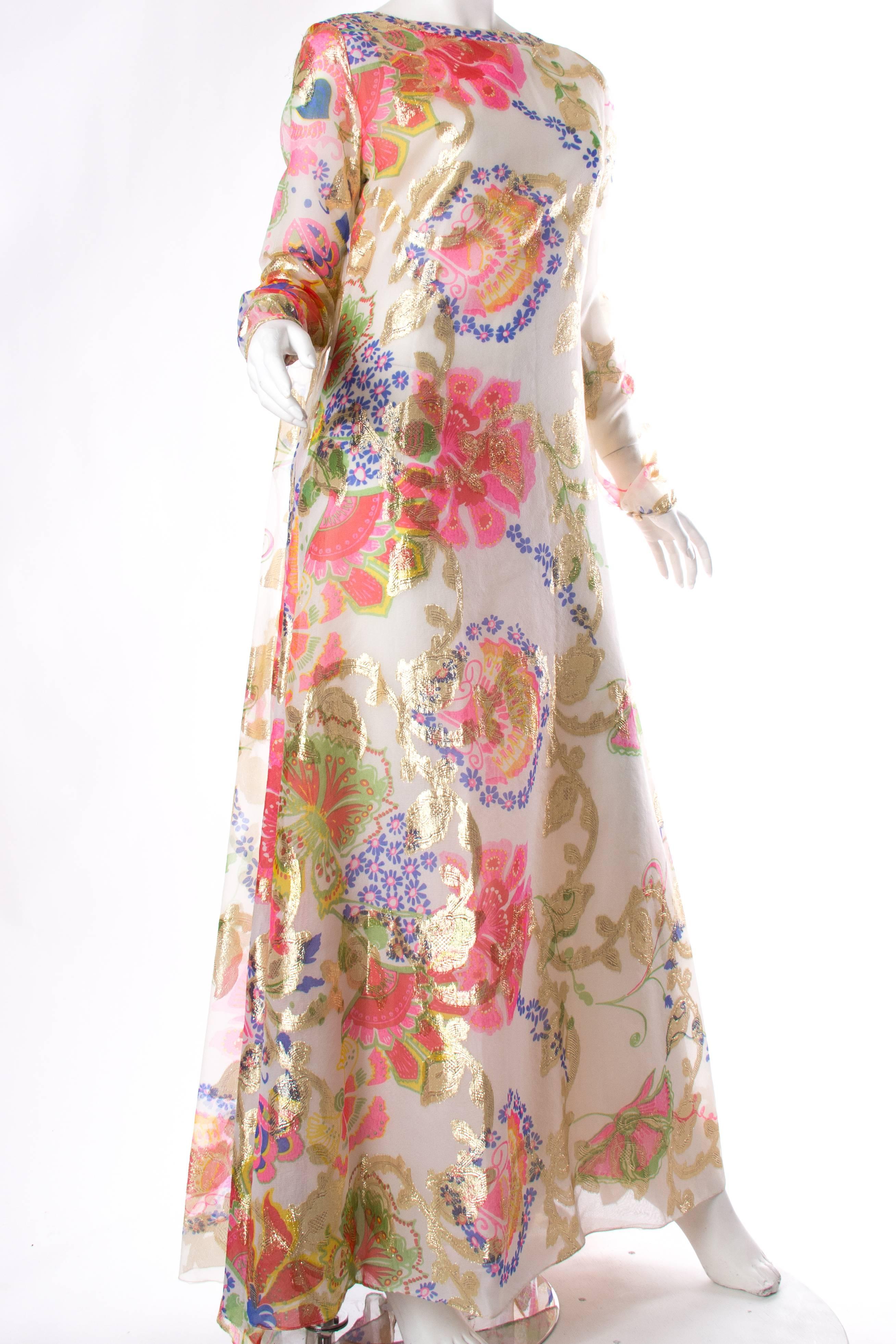 Women's 1960s Tina Lesser Gown with Cape