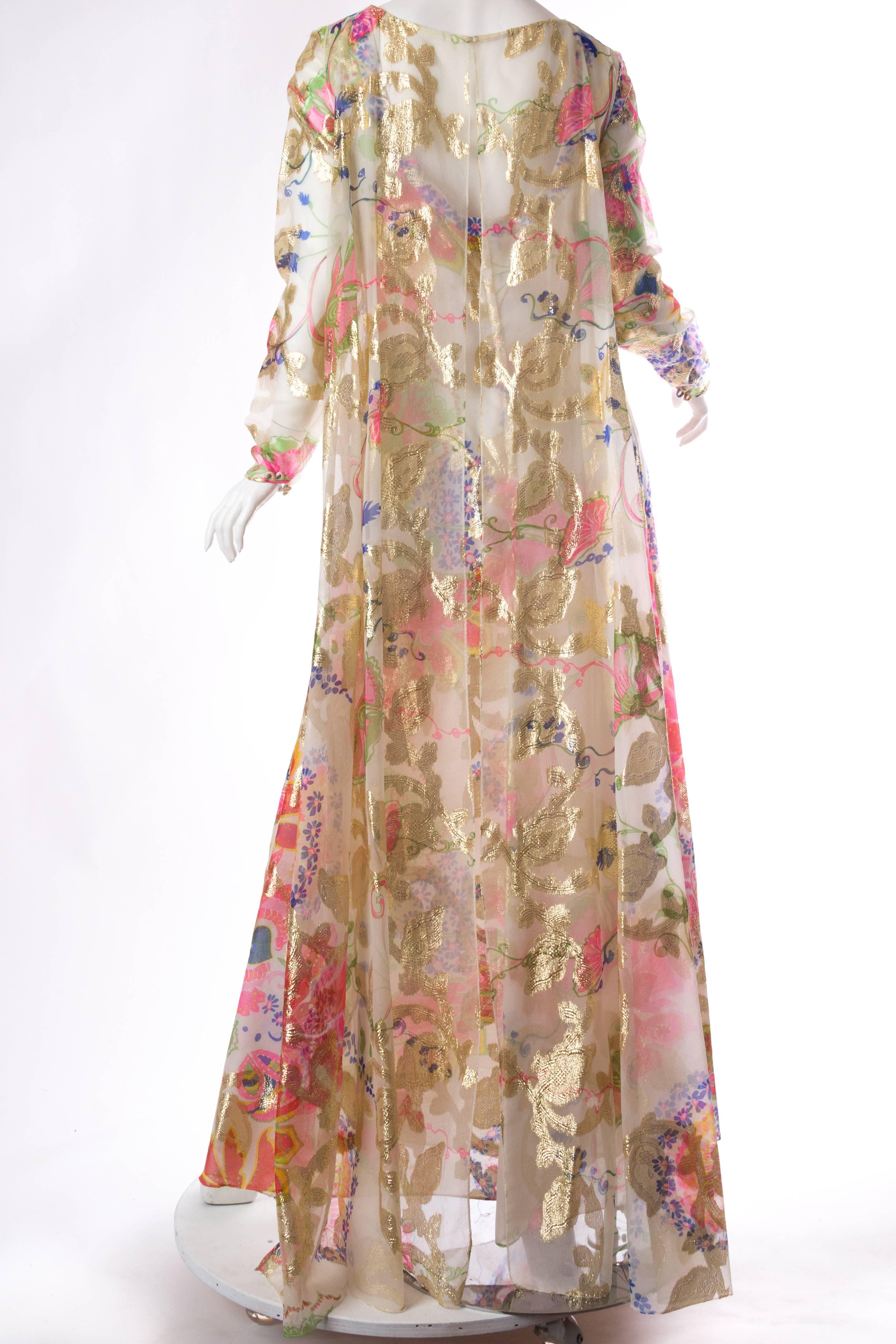 1960s Tina Lesser Gown with Cape 4