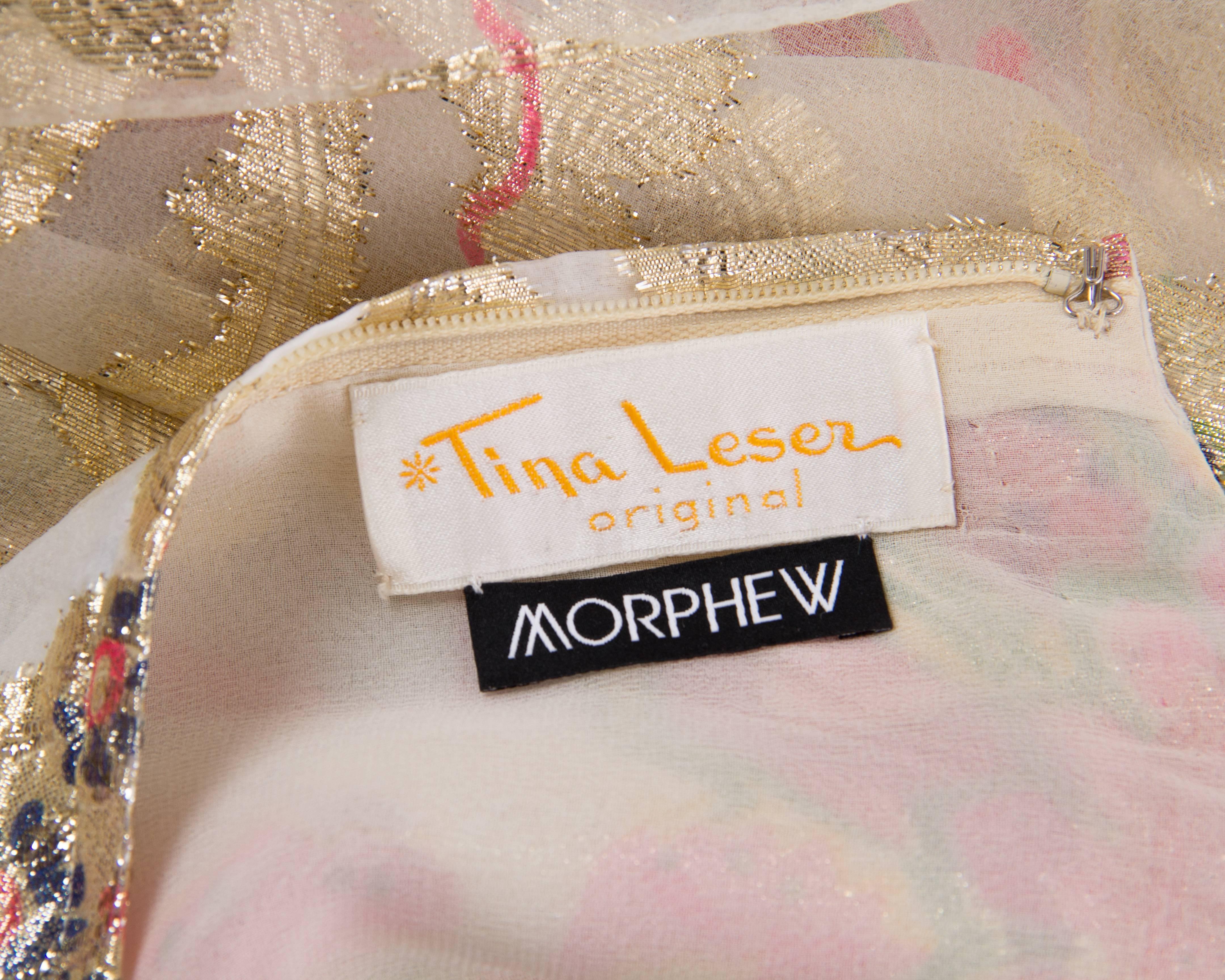 1960s Tina Lesser Gown with Cape 6
