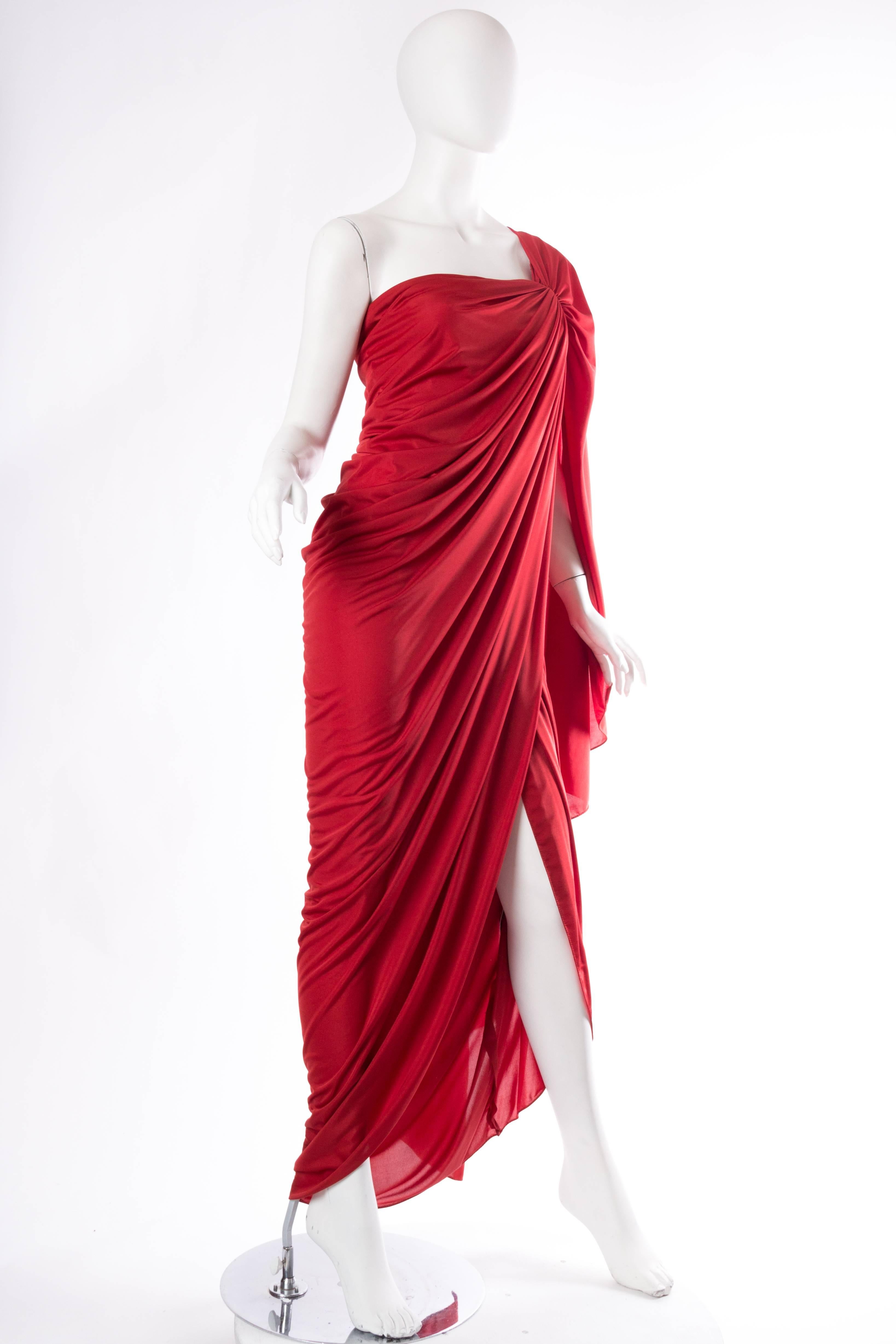 Luscious 1970s Jersey Godess Gown From Giorgio Beverly Hills In Excellent Condition In New York, NY