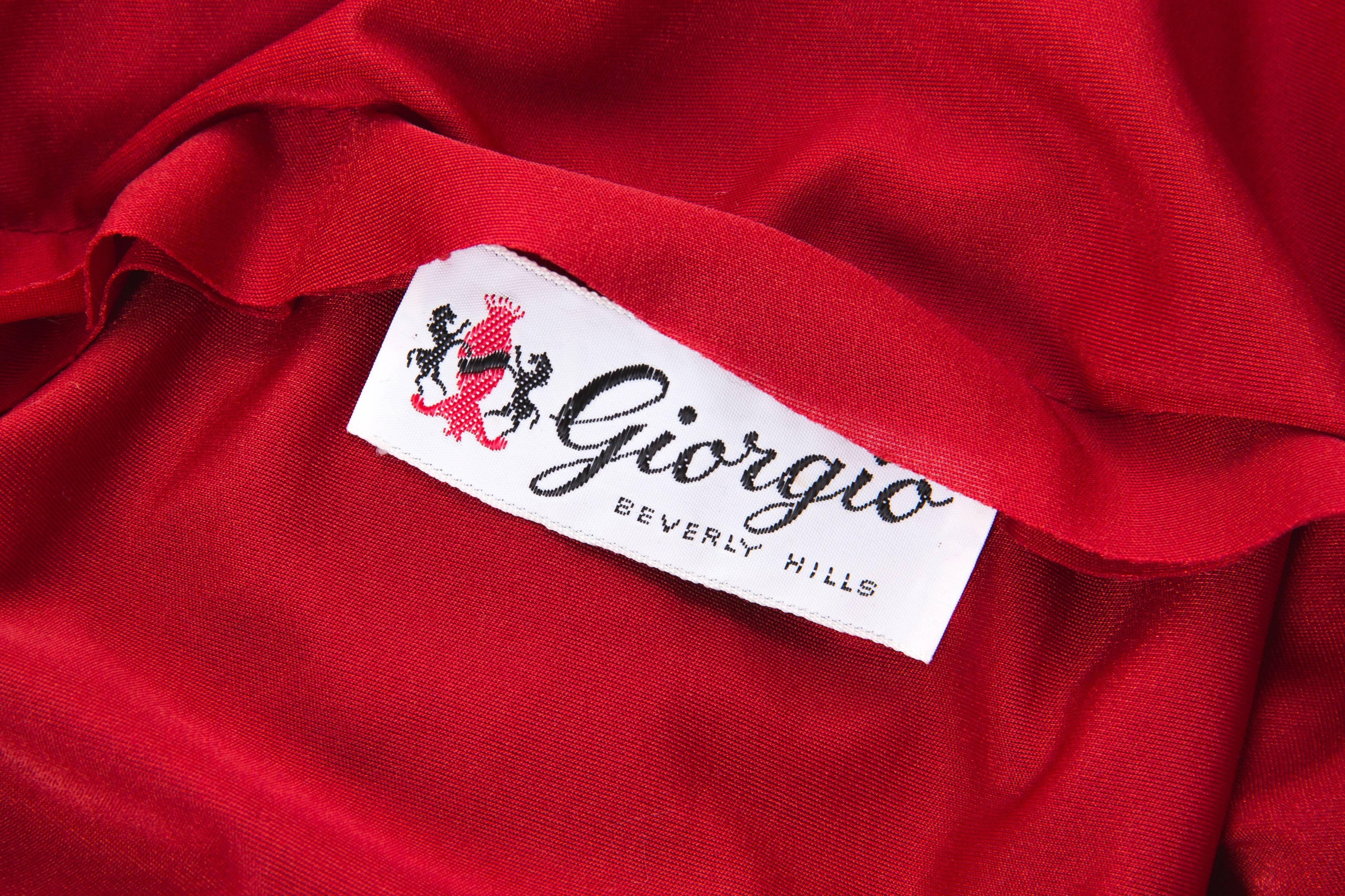 Luscious 1970s Jersey Godess Gown From Giorgio Beverly Hills 4