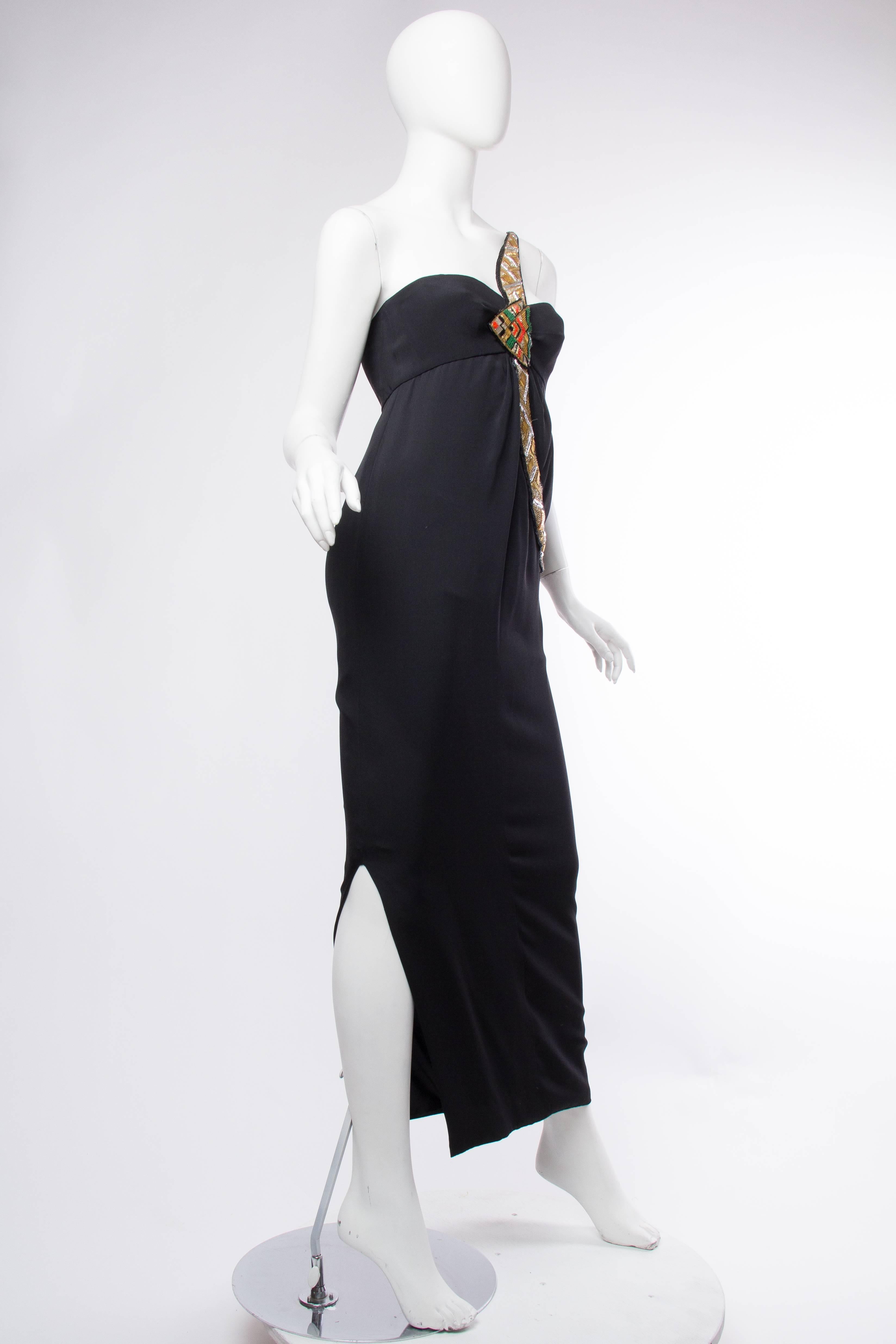 Bernard Perris Beaded Gown In Excellent Condition In New York, NY