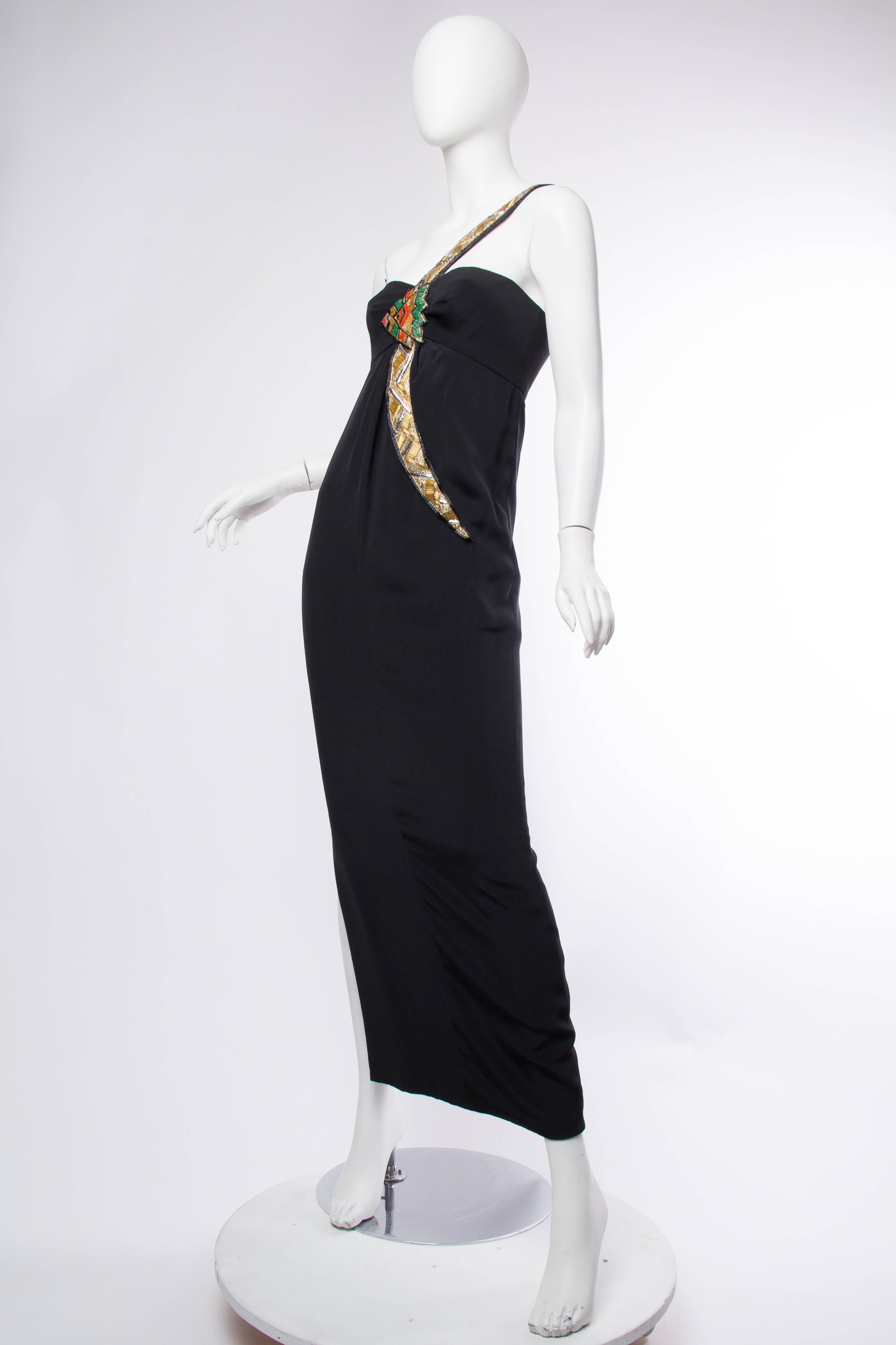 Women's Bernard Perris Beaded Gown