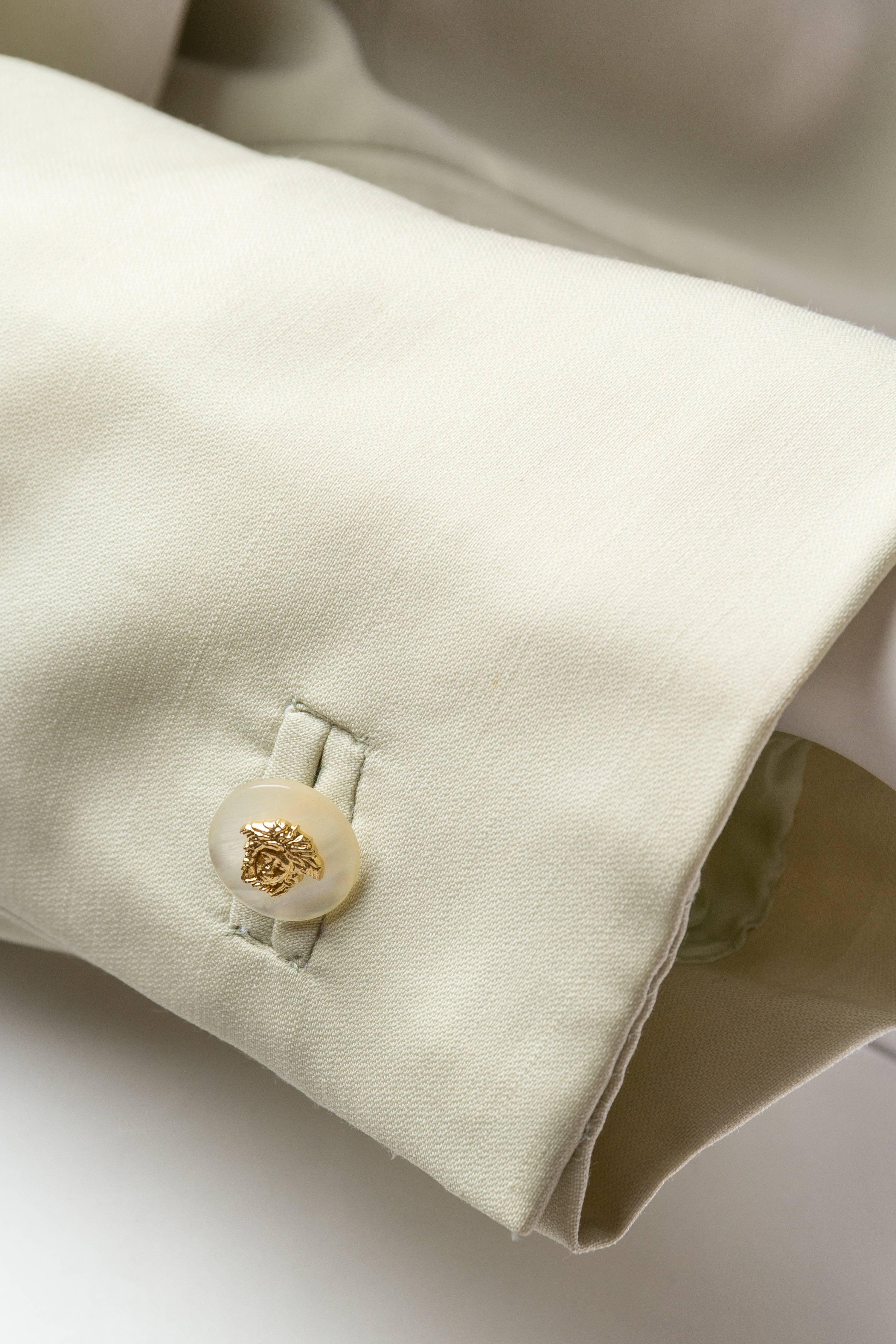 Gianni Versace Couture Pastel Medusa Button Jacket 2