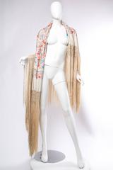 Hand embroidered Chinese piano shawl
