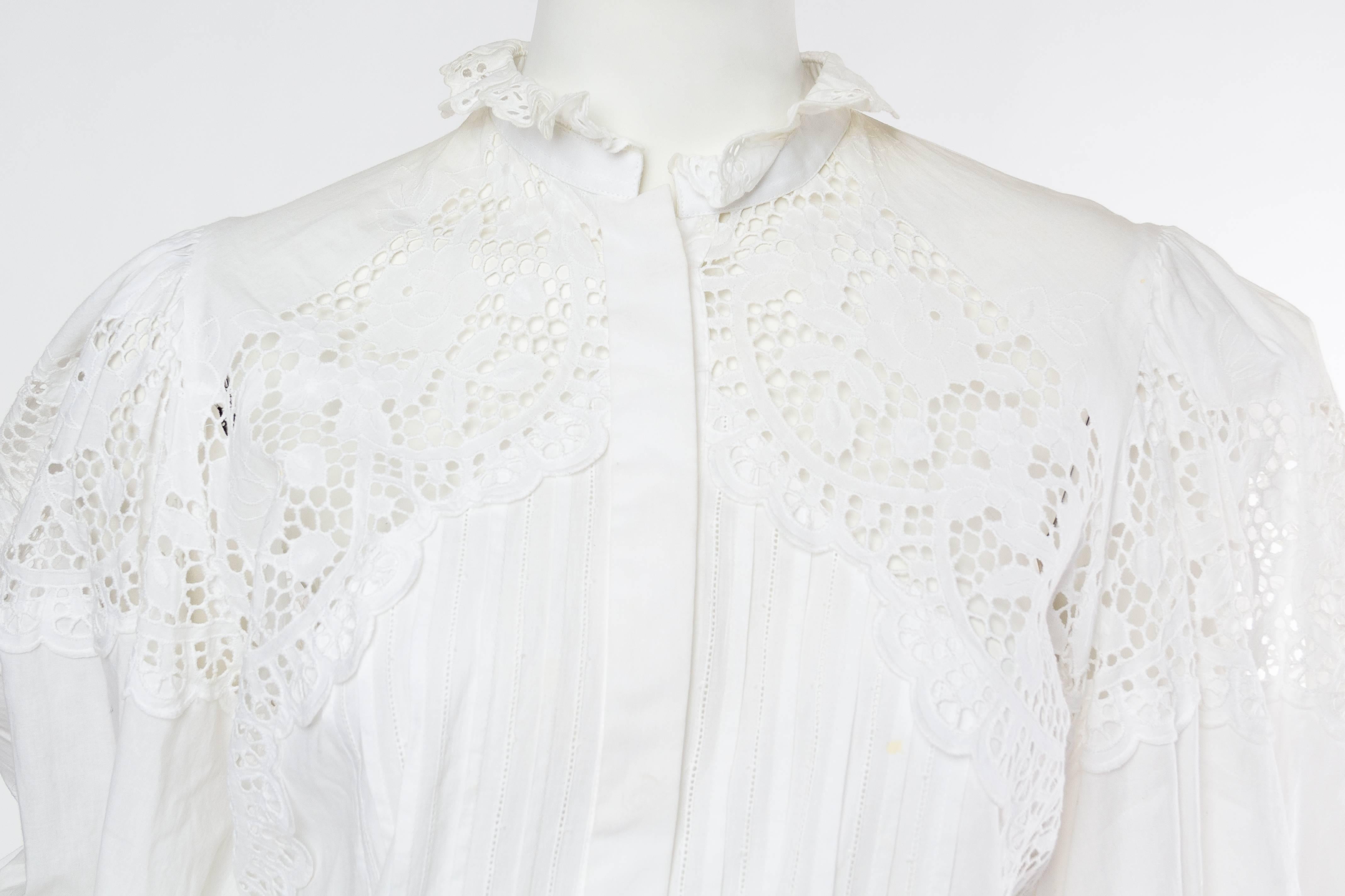1970s Victorian style Lace Blouse 2