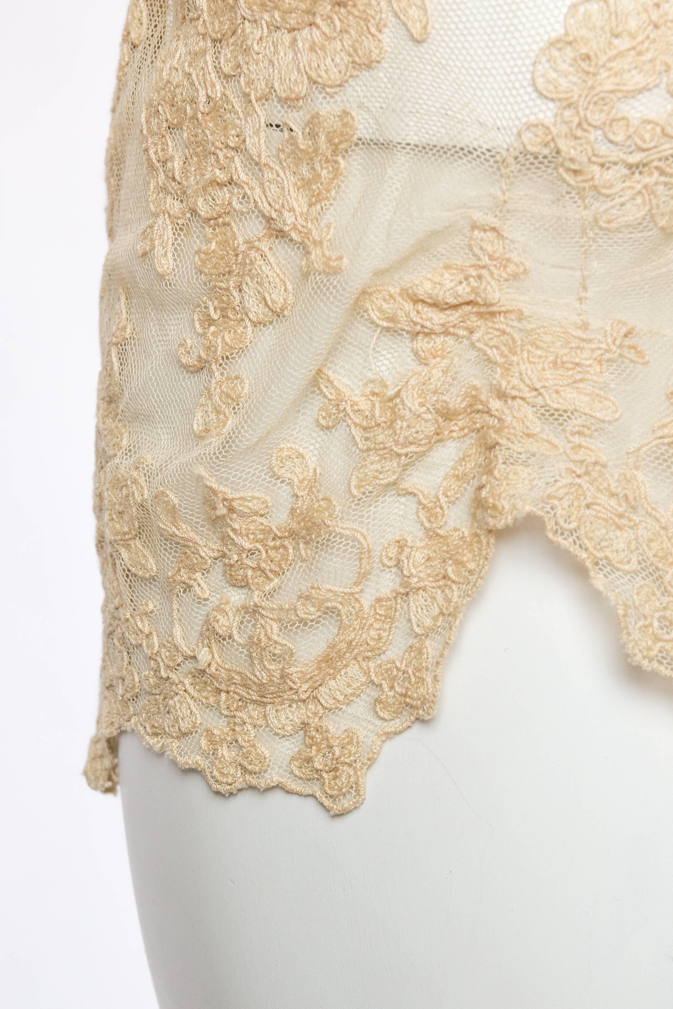 1920s Sheer Lace Blouse 2