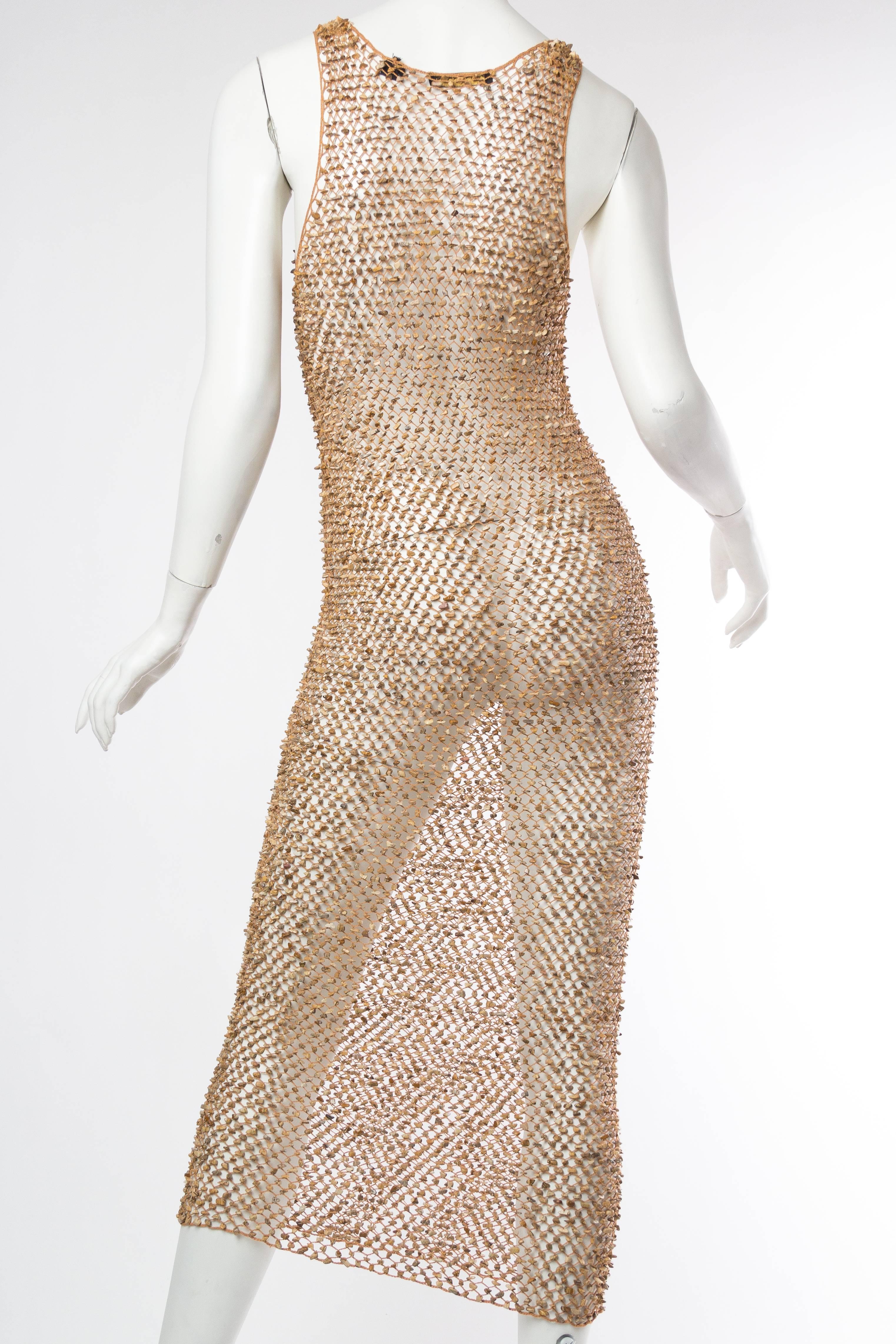 1990s Donna Karan Net and Rock Crochet Dress In Excellent Condition In New York, NY