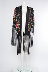 Fringe Kimono made from Antique Chinese Piano Shawl
