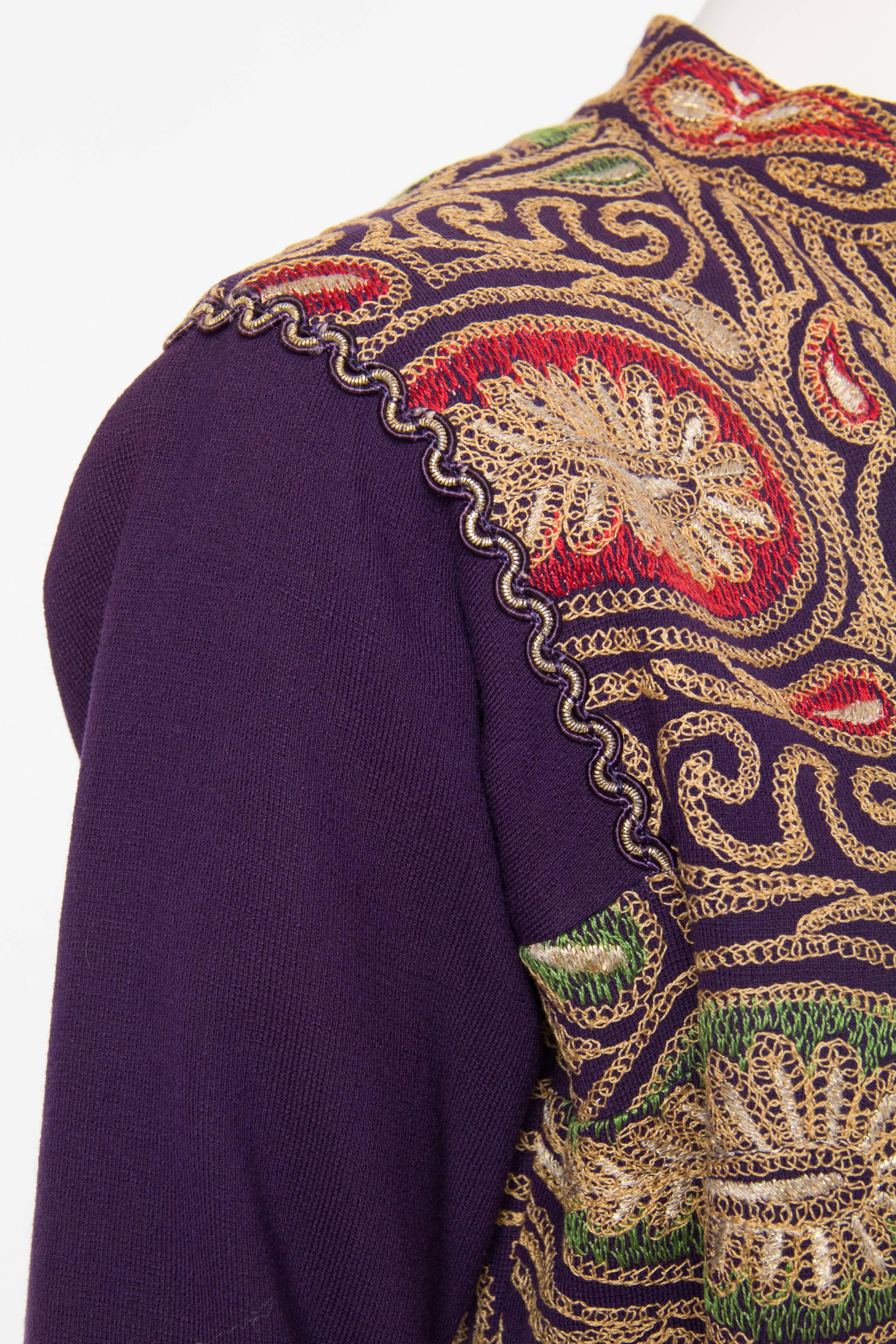 Paisley Embroidered Jacket by Tina Lesser 2