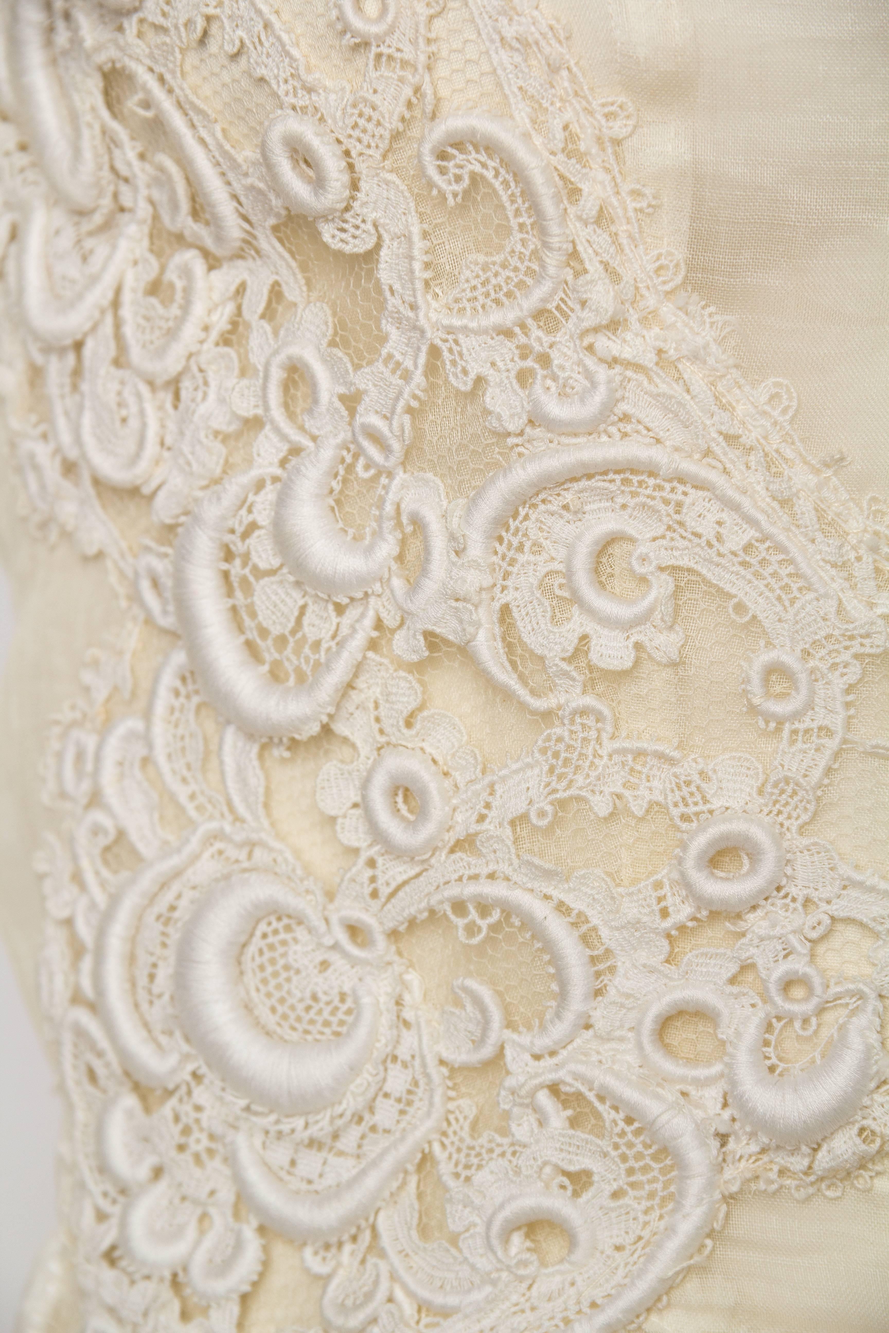 Alexander McQueen Inspired re-worked 1930s Lace Dress 5