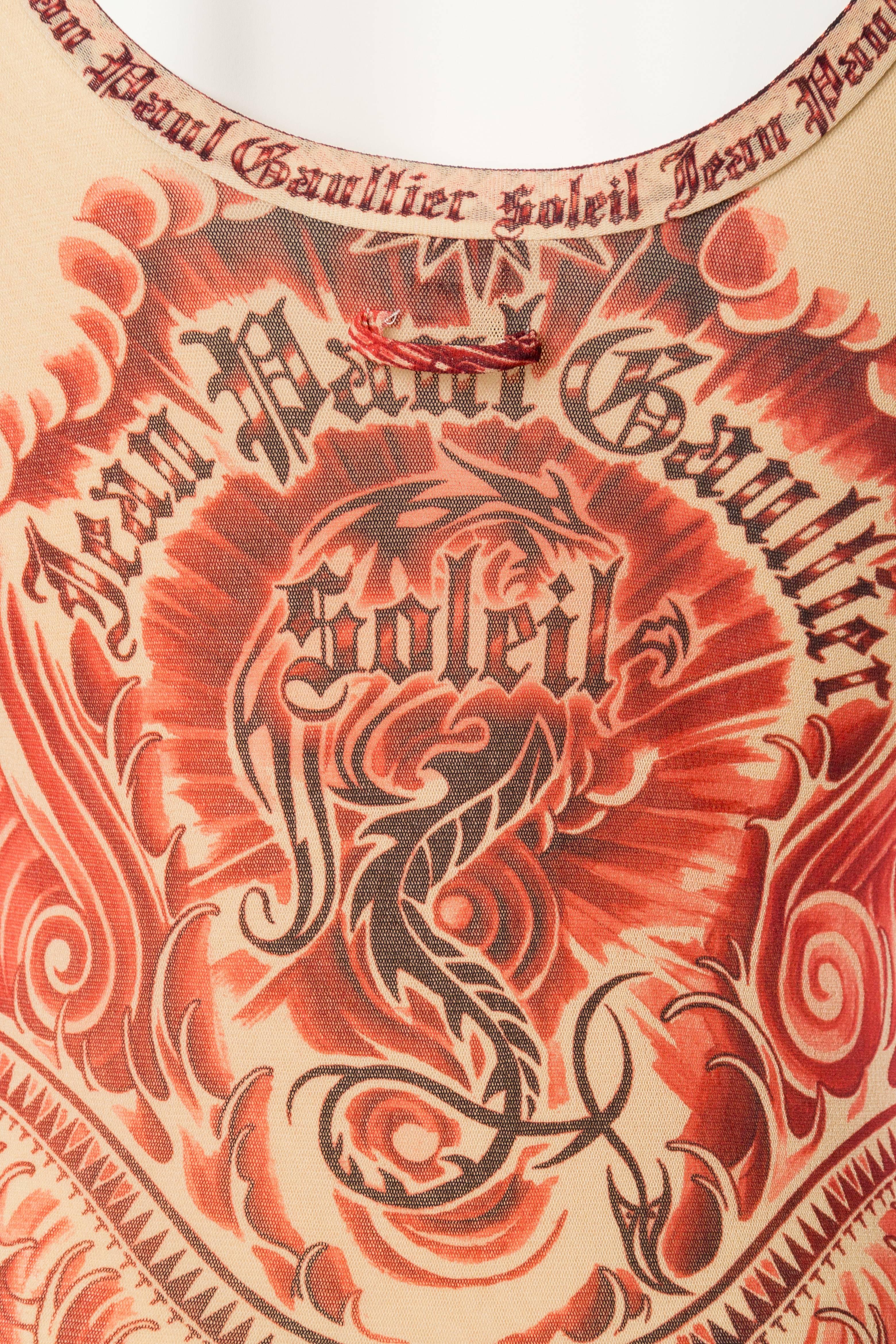 Jean Paul Gaultier Tattoo Print Dress & Bolero 1