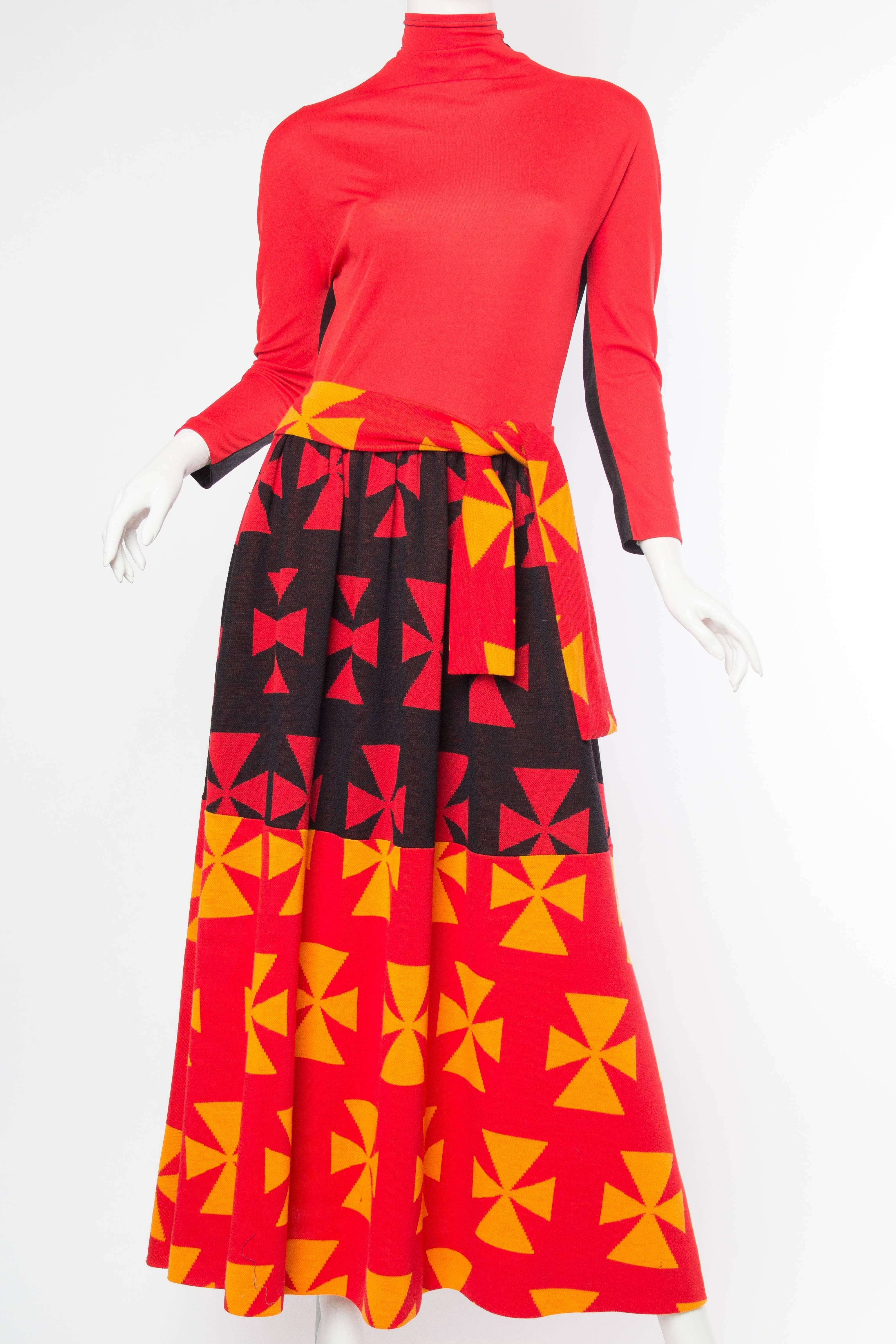 Rudi Gernreich 1970s Knit Maxi Dress In Excellent Condition In New York, NY