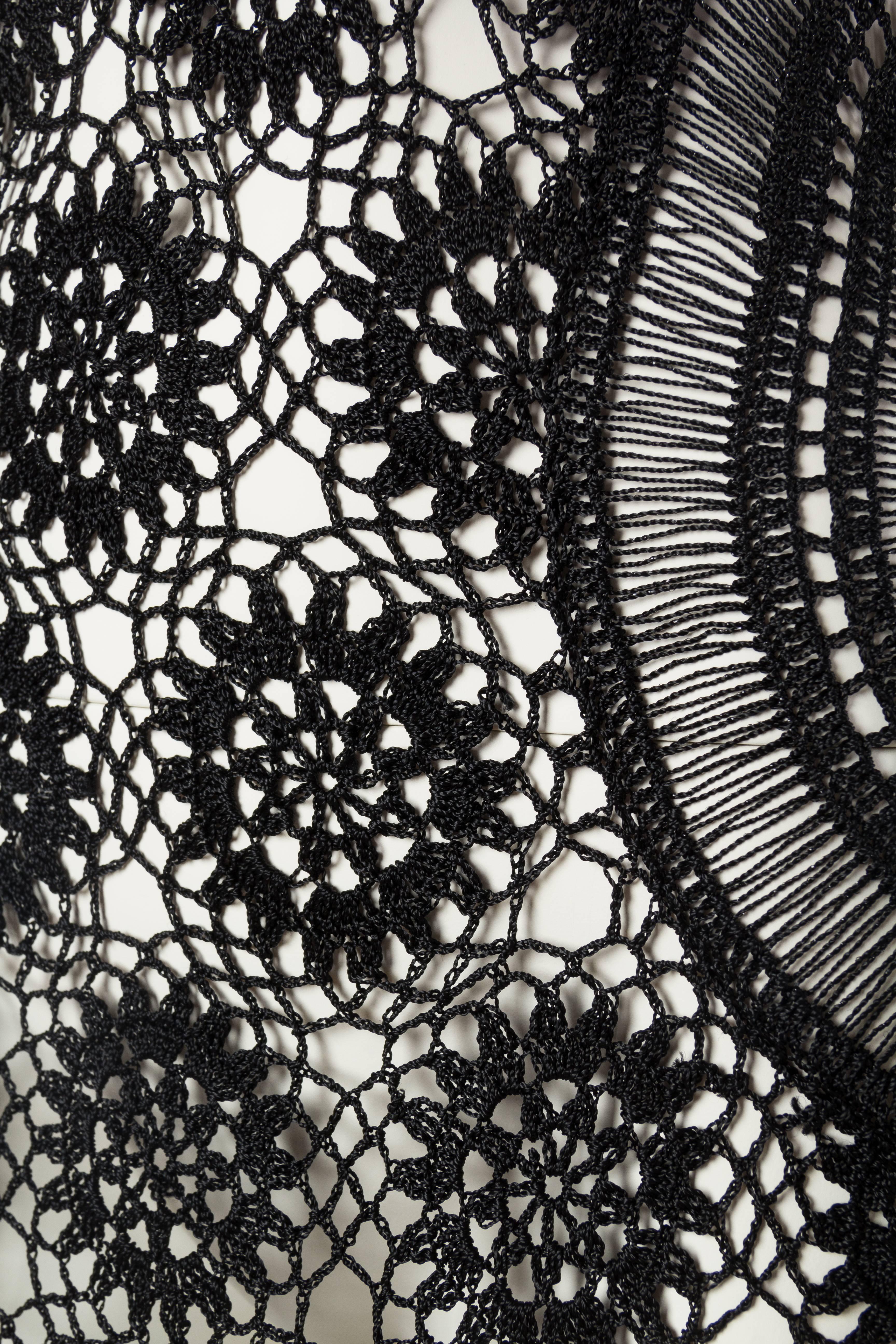 Slinky Crochet and Beaded Dress with Fringe 5