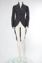 Victorian Style Givenchy Distressed Denim Frock Coat