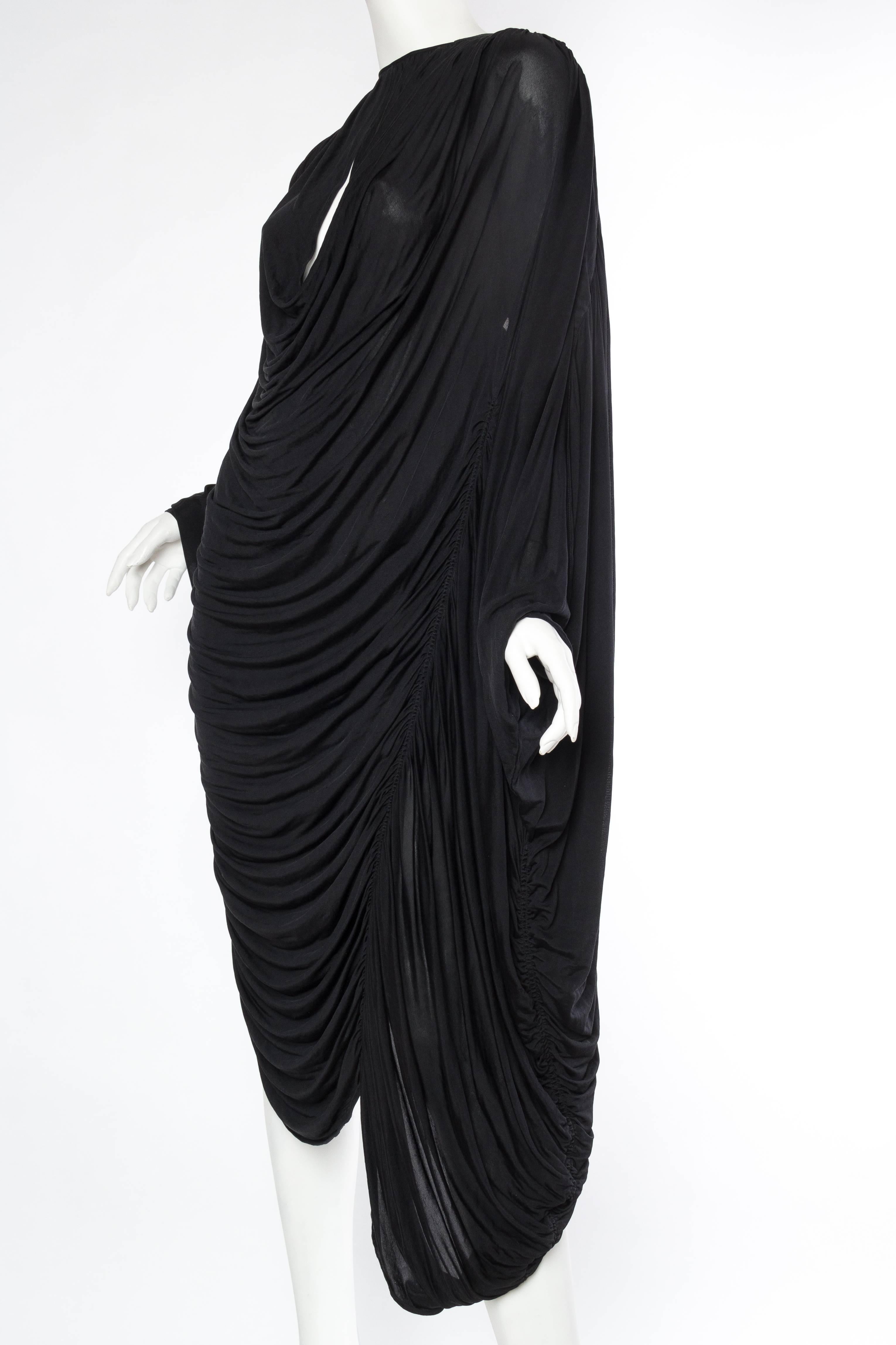Women's Extraordinarily Rare Very Early Issey Miyake Silk Jersey Dress