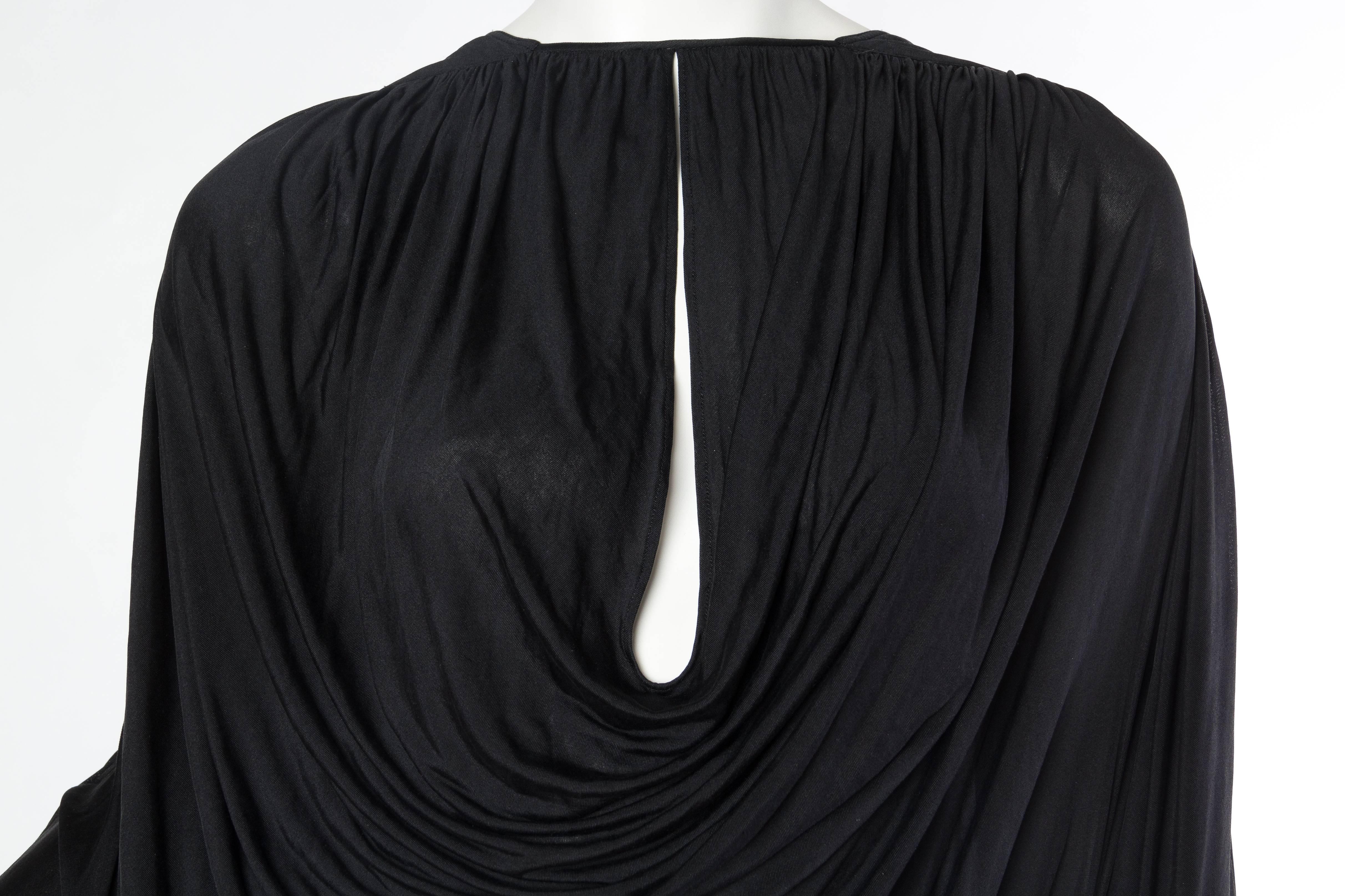 Extraordinarily Rare Very Early Issey Miyake Silk Jersey Dress 2