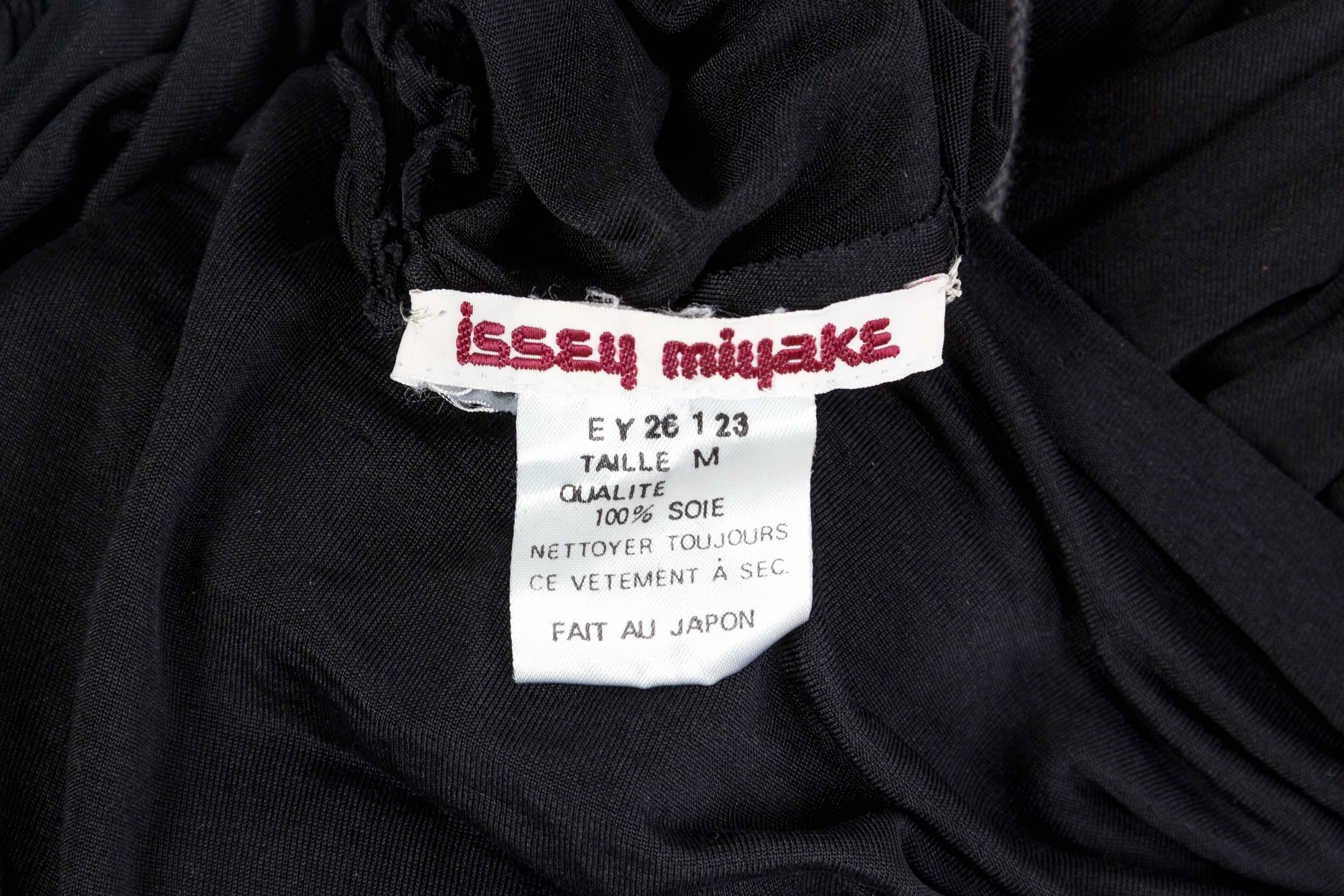 Extraordinarily Rare Very Early Issey Miyake Silk Jersey Dress 5