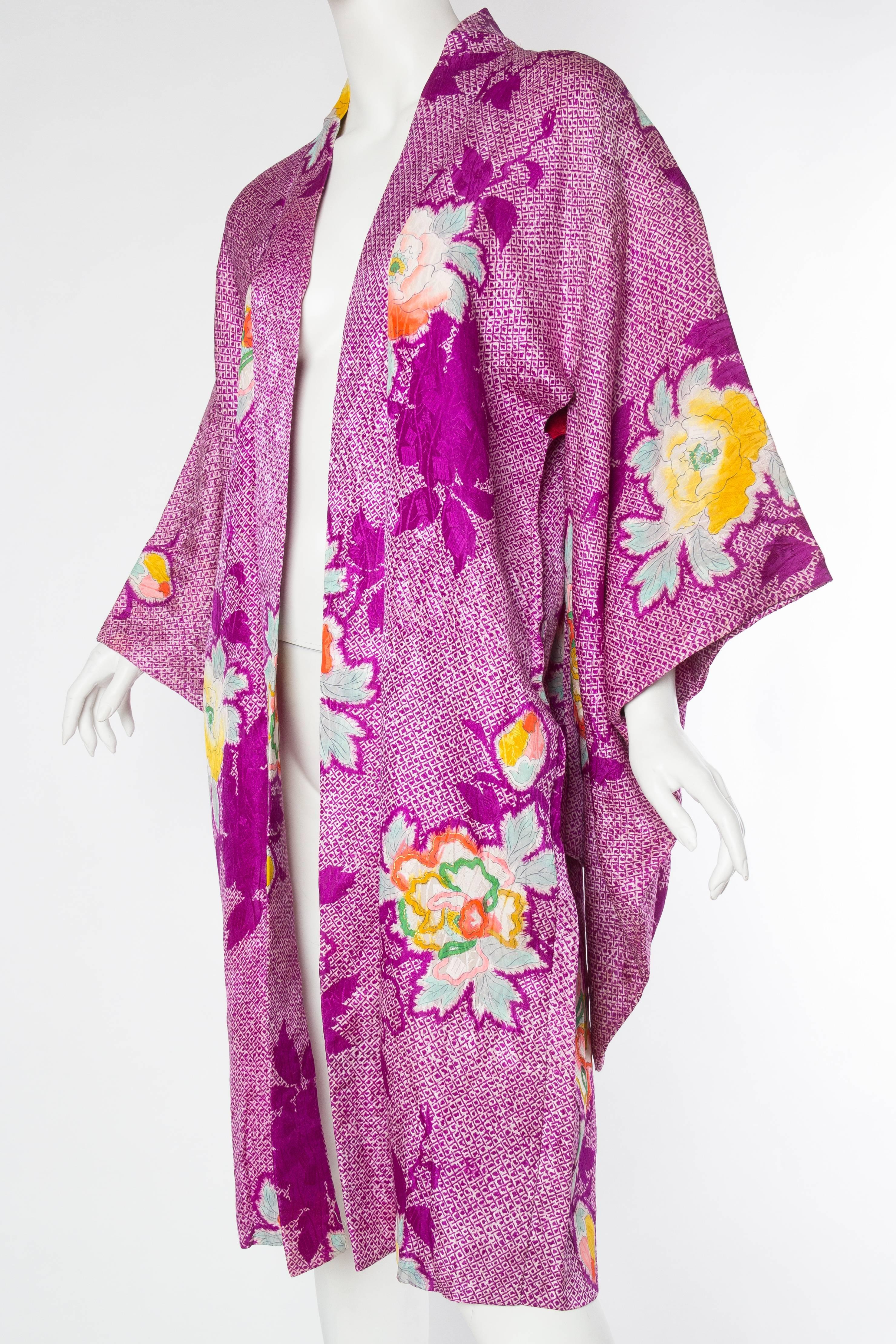 Vintage Silk Kimono In Excellent Condition In New York, NY