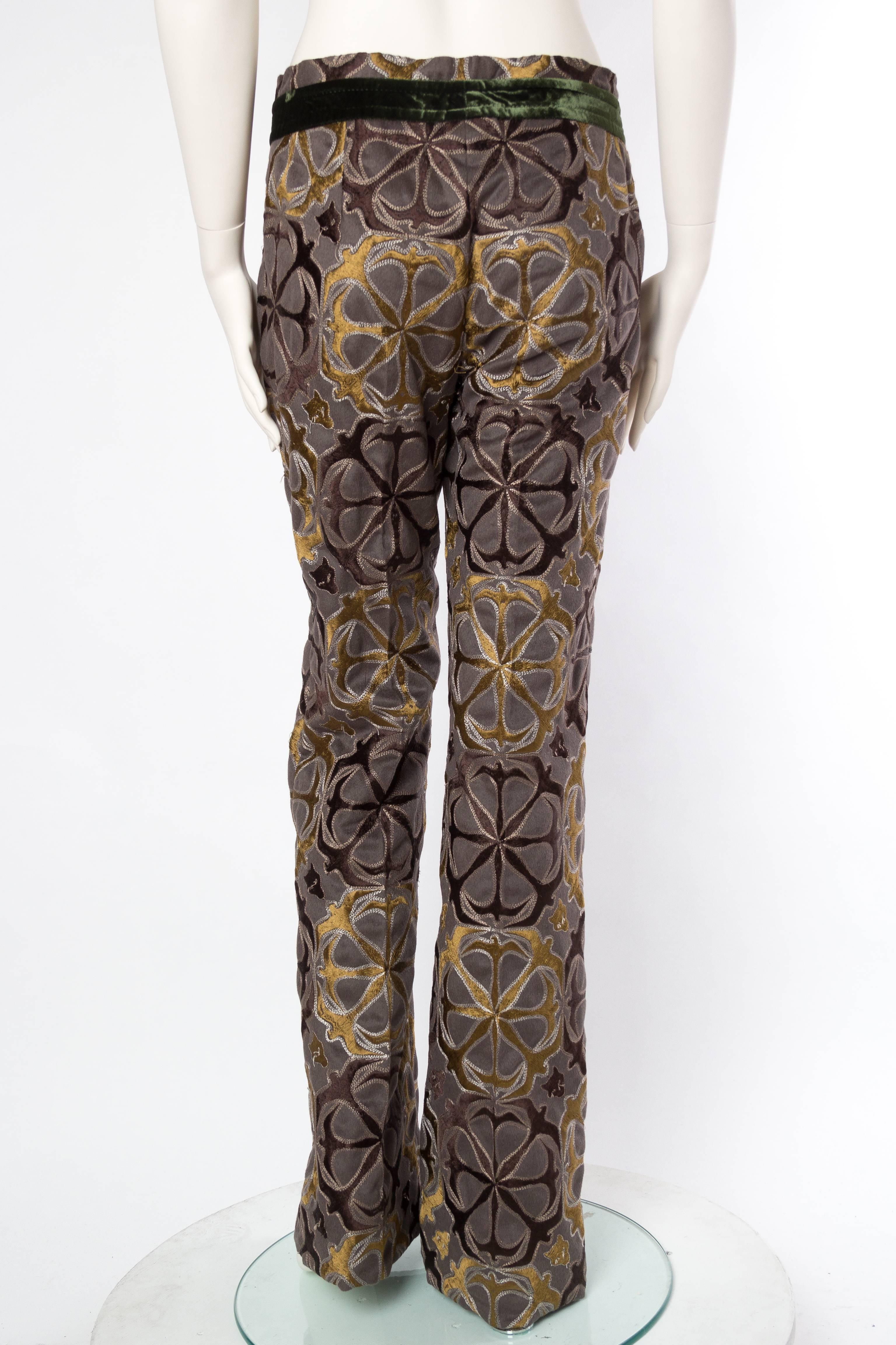 Gianfranco Ferre Fully Embroidered Trousers 1