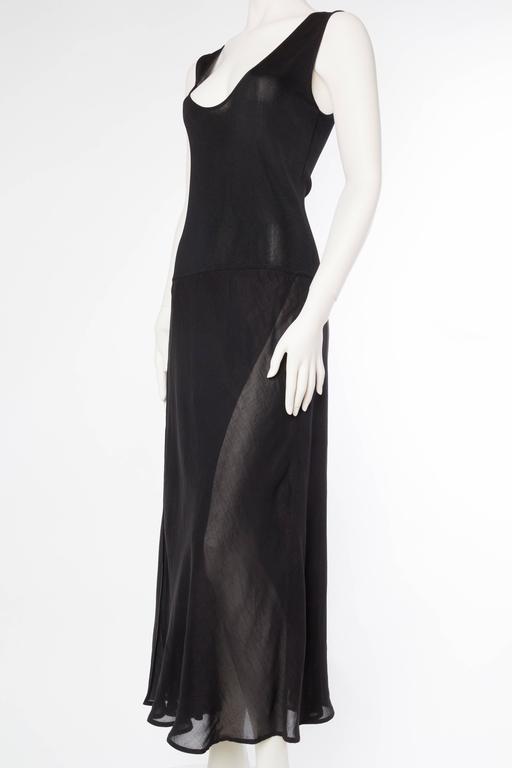 Calvin Klein Jersey and Bias Dress at 1stDibs