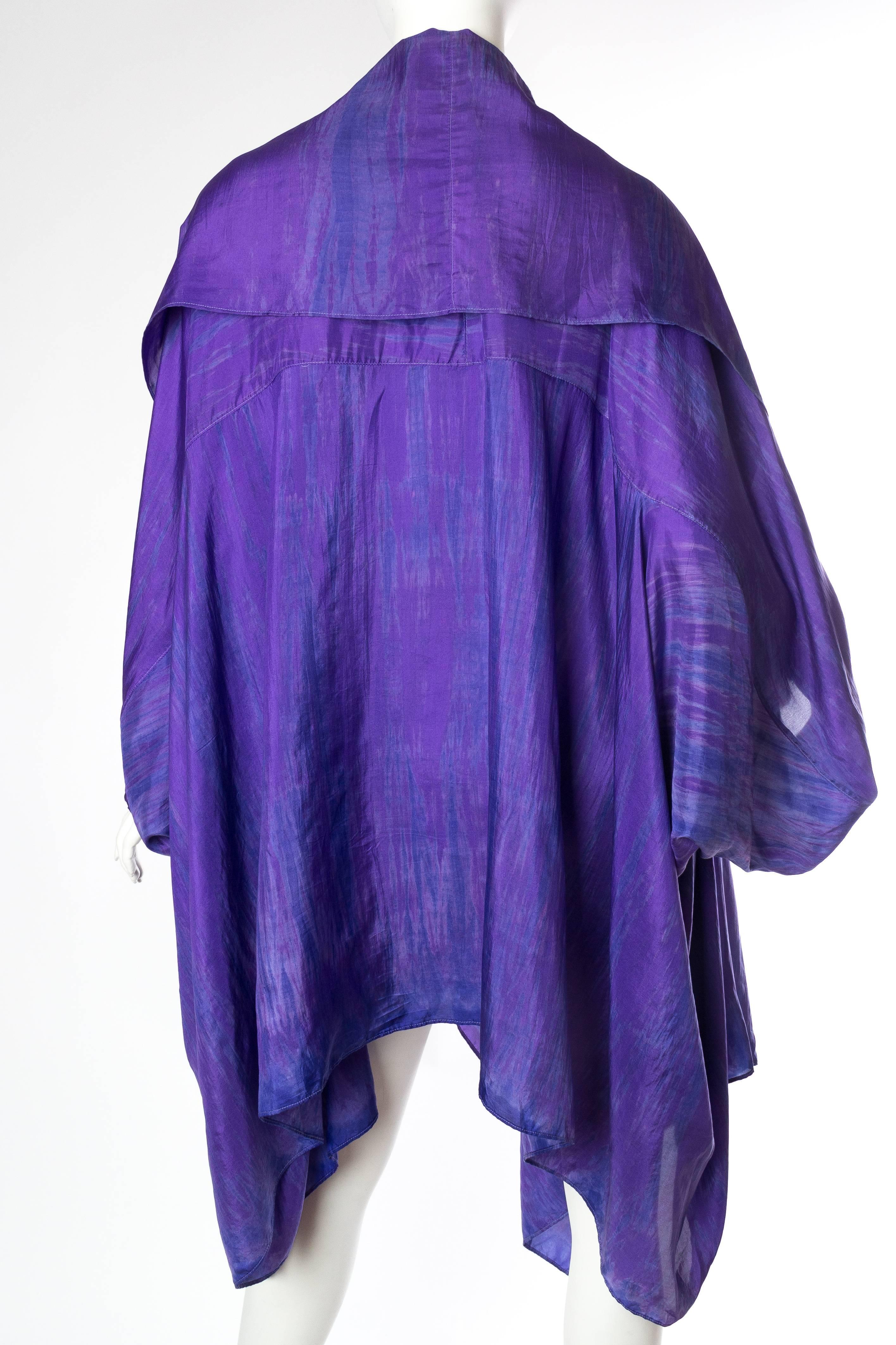 Issey Miyake Style Silk Tunic Jacket In Excellent Condition In New York, NY