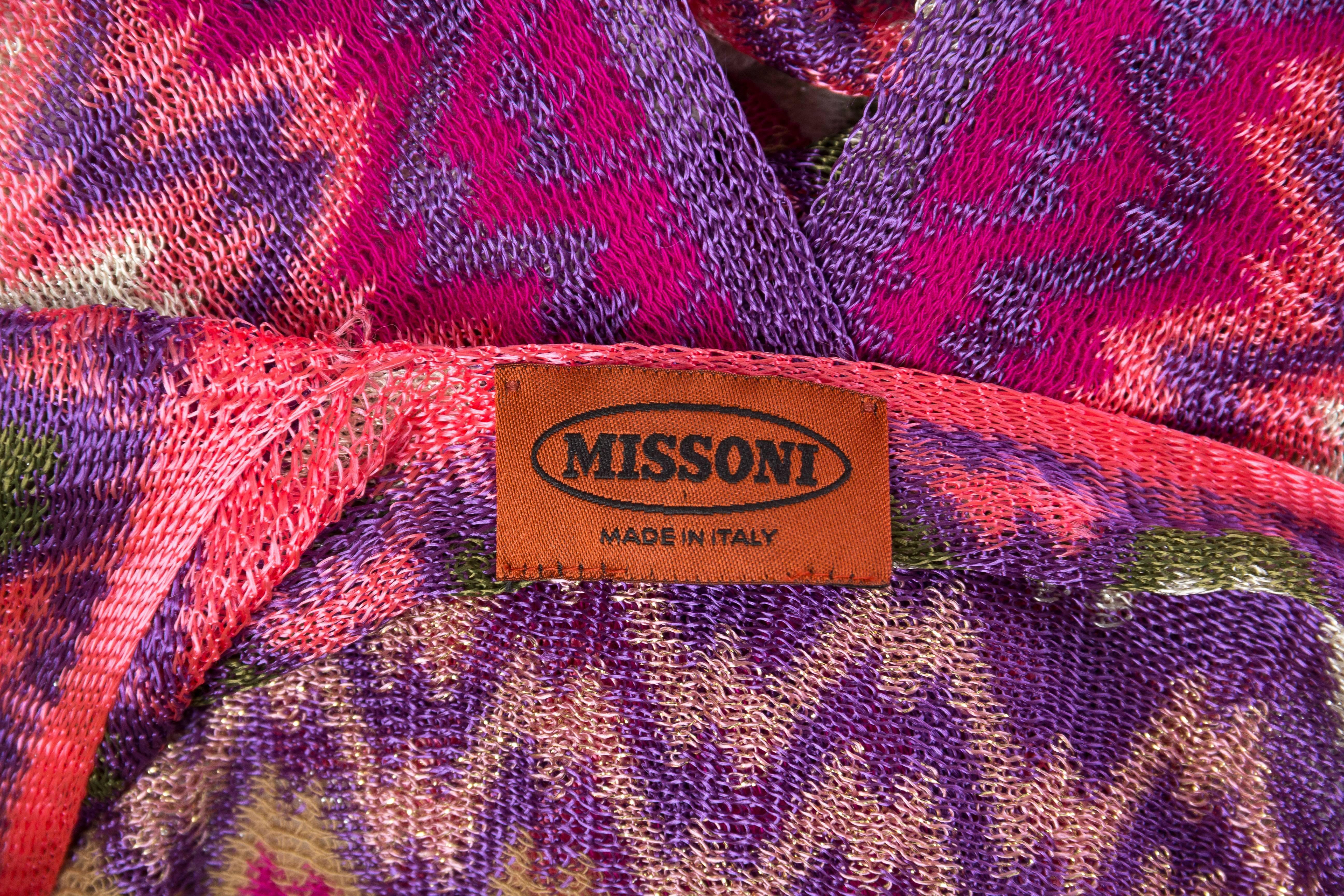 Missoni 3-Way Wear Scarf Top with Fringe 6