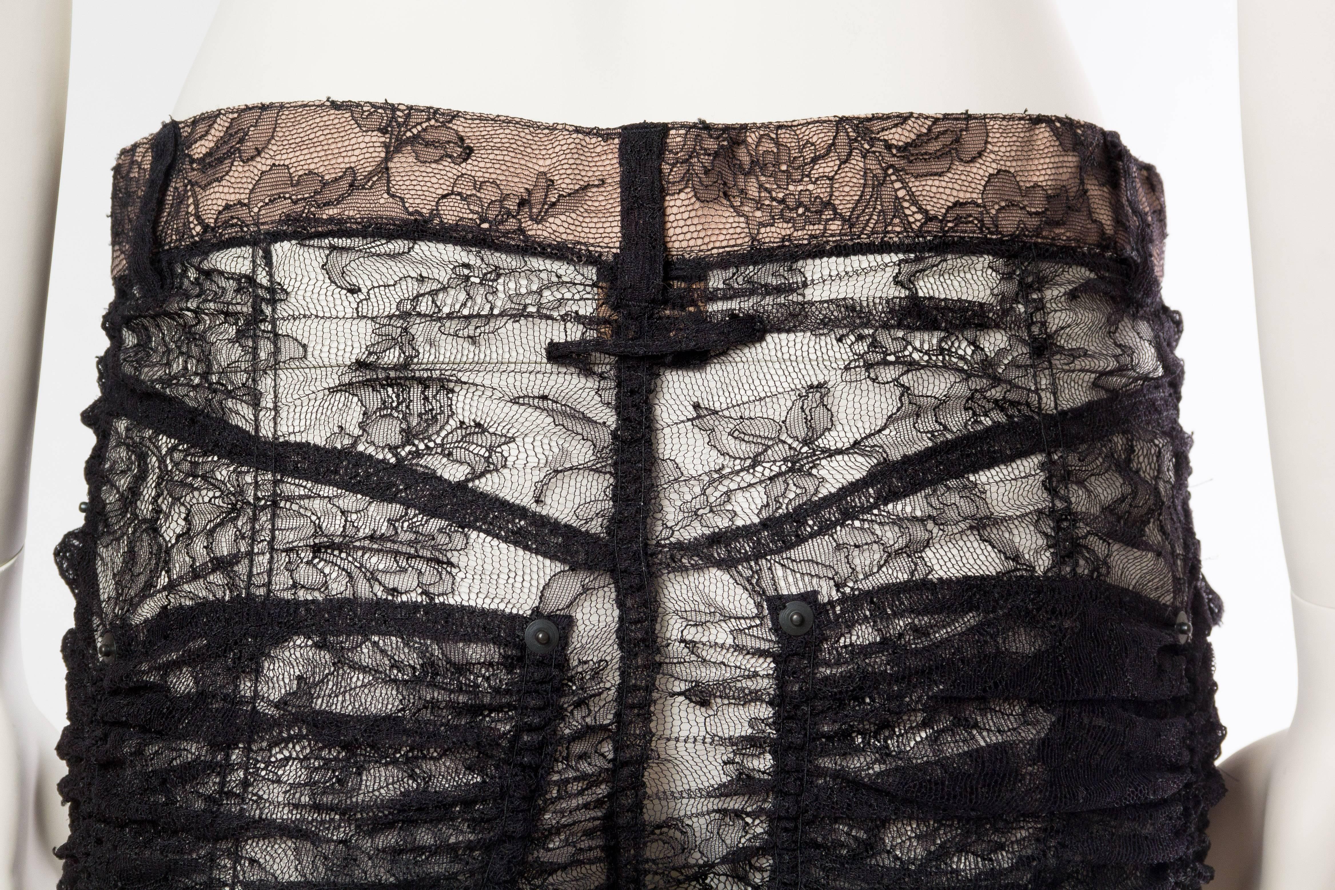 Jean Paul Gaultier Sheer Chantilly Lace 