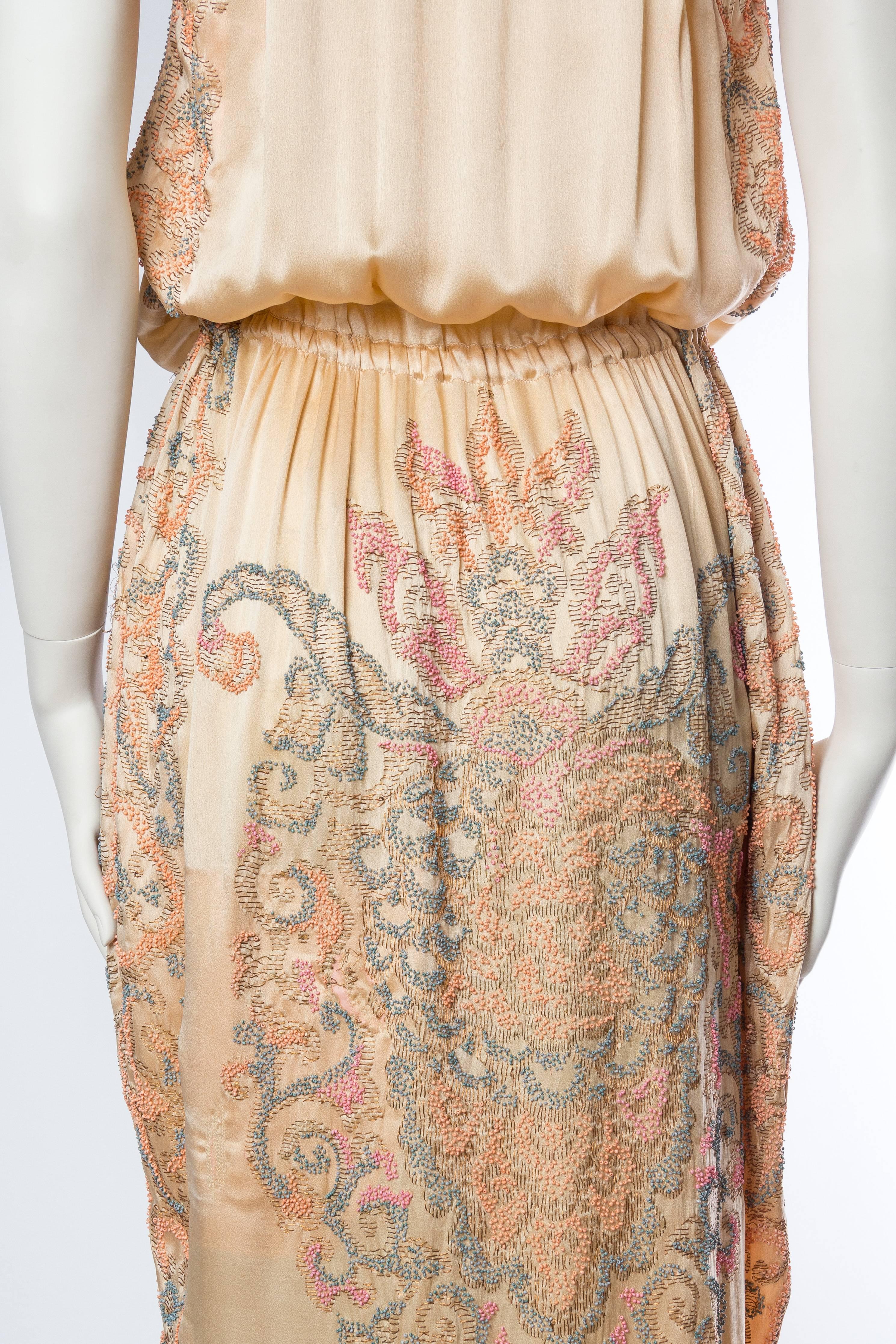 Late Edwardian Beaded Silk Dress 4