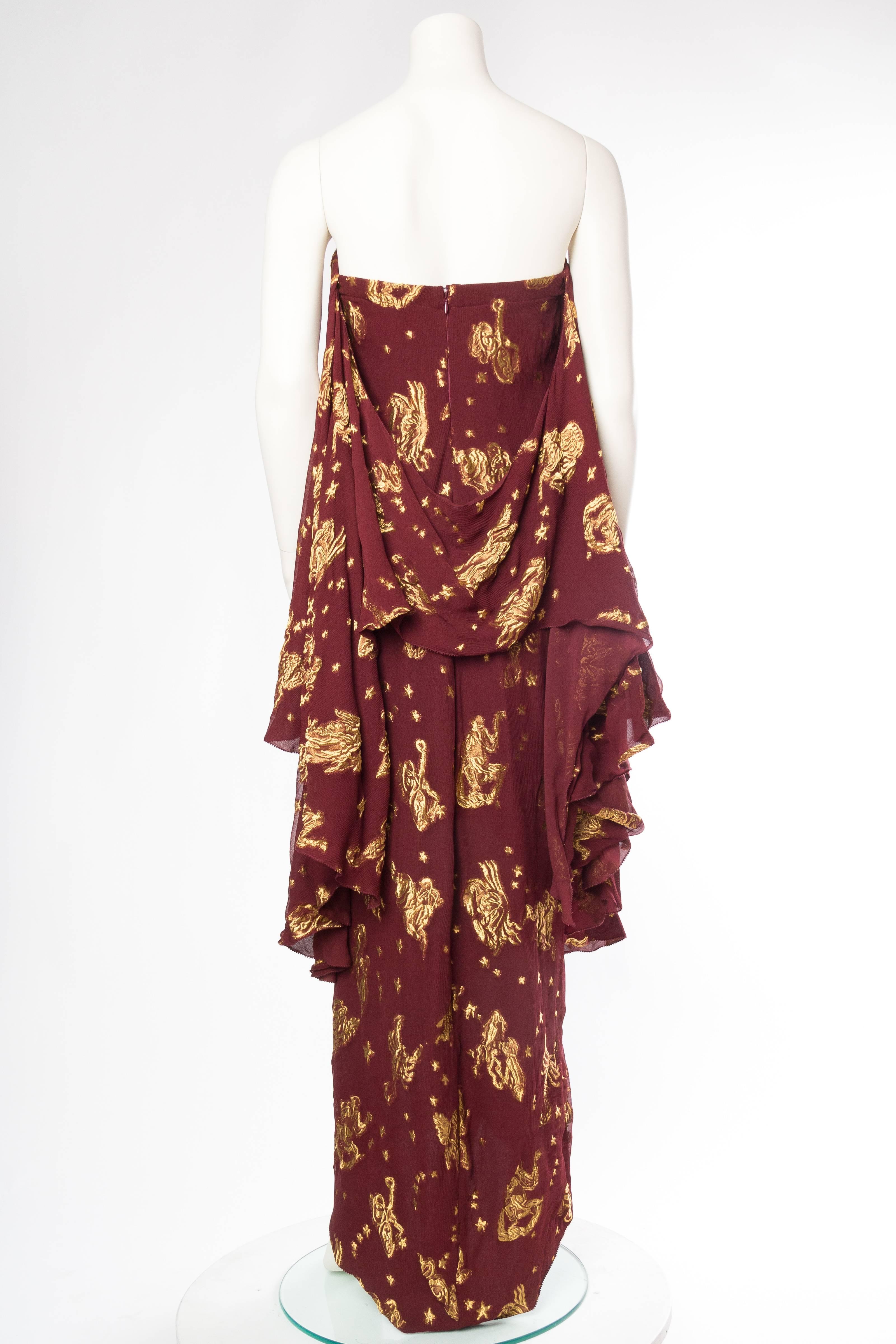 Brown Jean Paul Gaultier Golden Astrology Skirt Dress