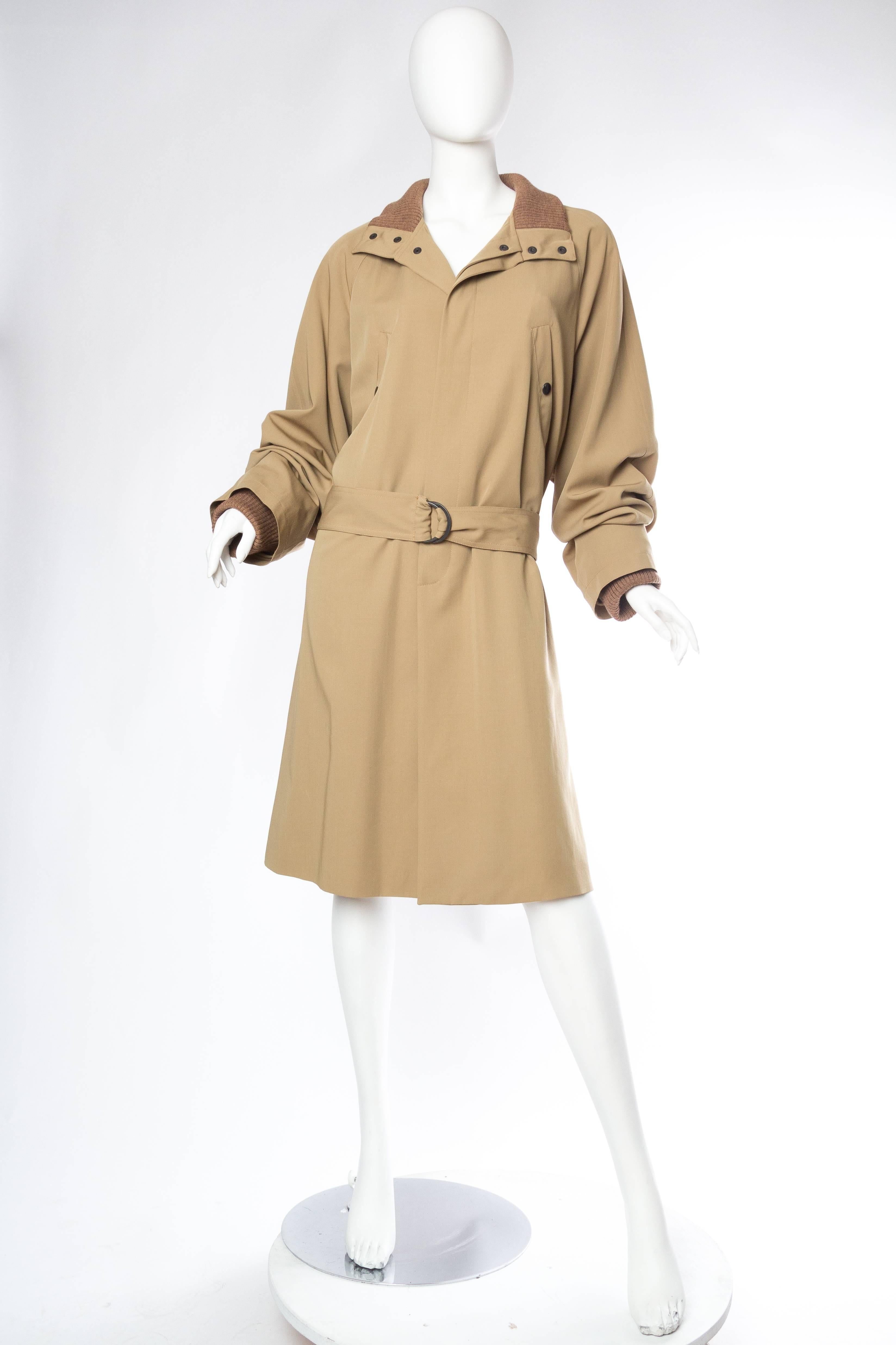 Meant for a He or a She Jean Paul Gaultier turned conventions on their head with his revolutionary yet short-lived unisex label. He cheekily refers to this literally in the design of the label itself. Cut full and chic in a fabric which has a