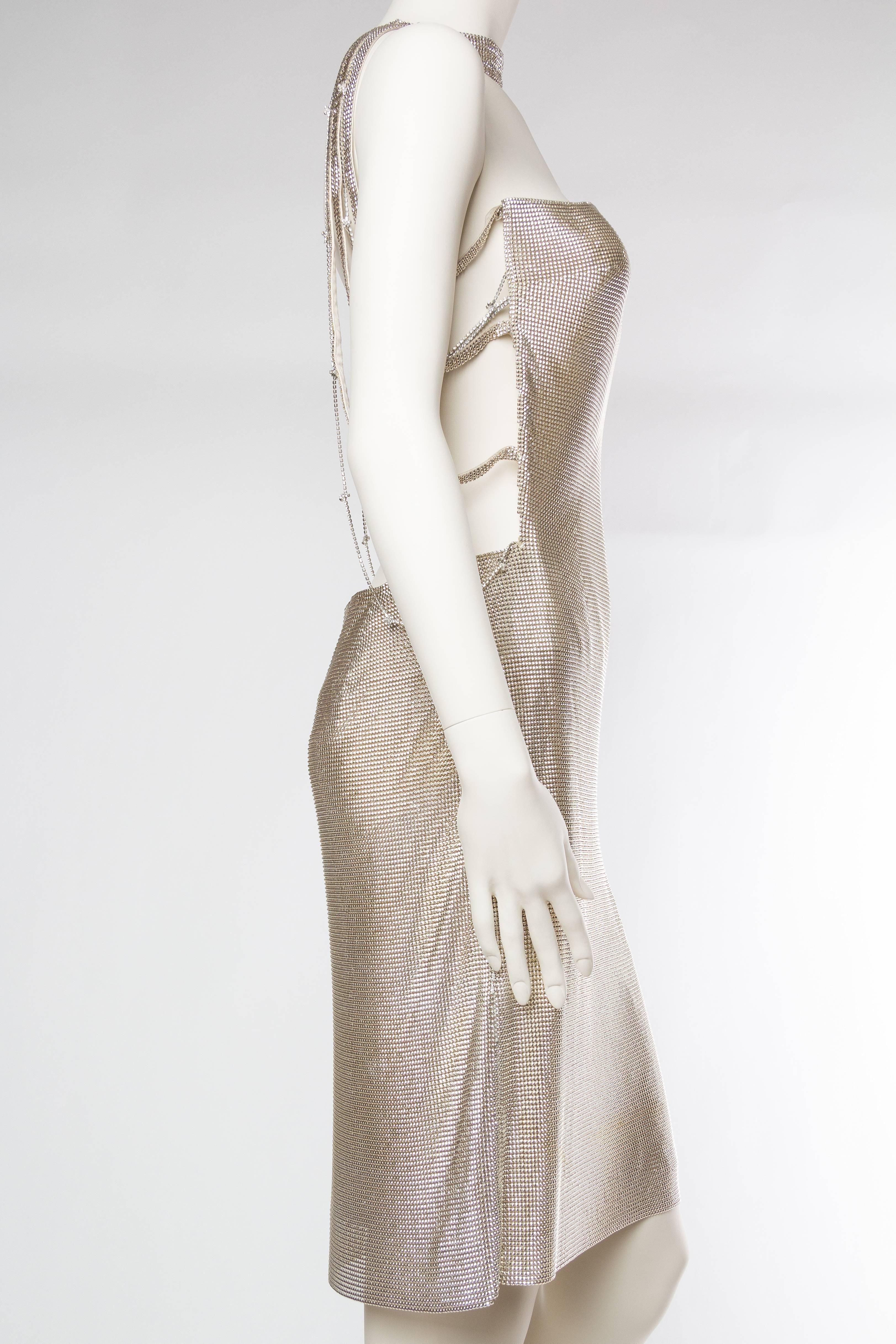 versace metal dress