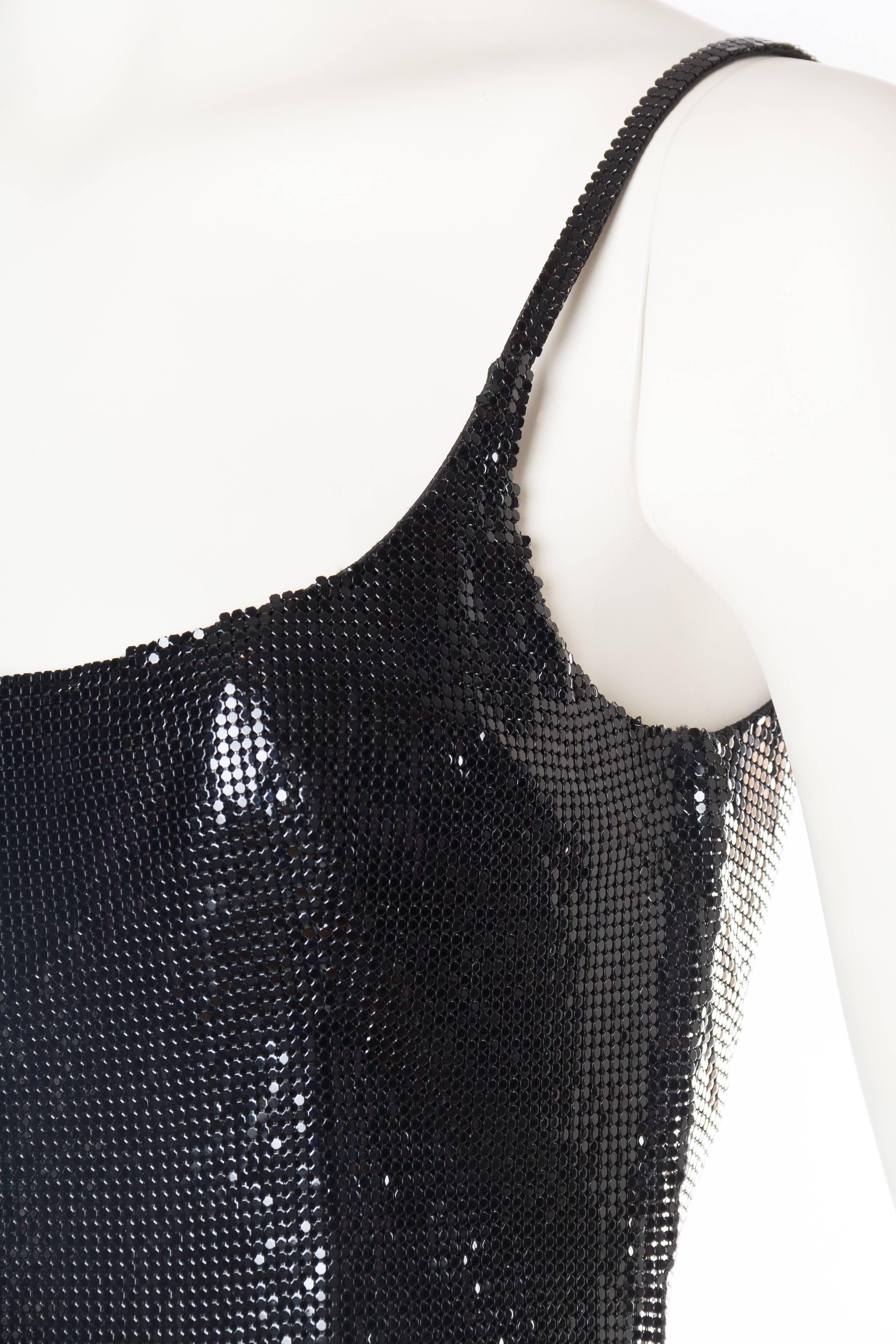 Gianni Versace Couture Metal Mesh Cami In Excellent Condition In New York, NY