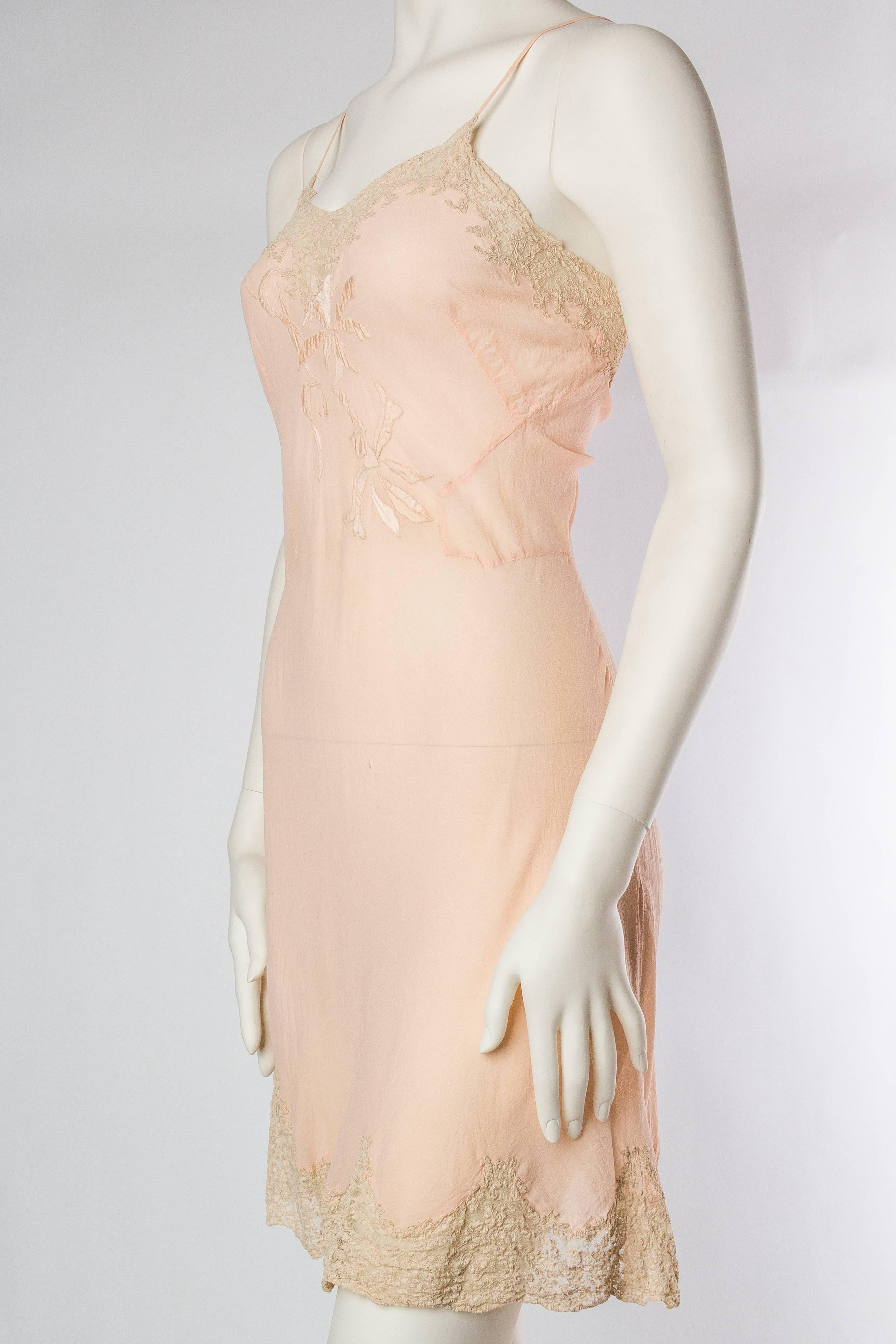 Rare Antique Couture Slip Dress In Excellent Condition In New York, NY