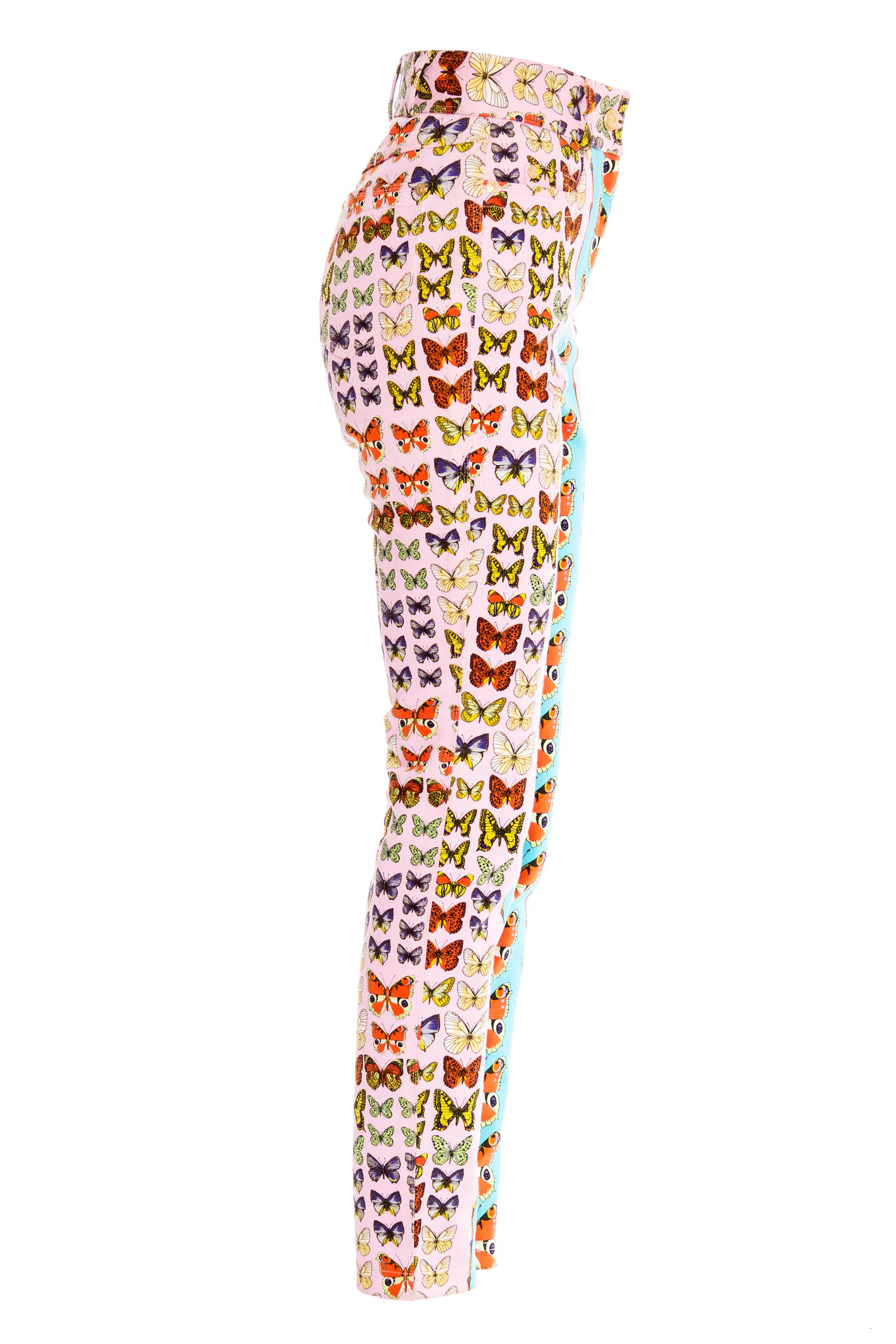 versace butterfly pants