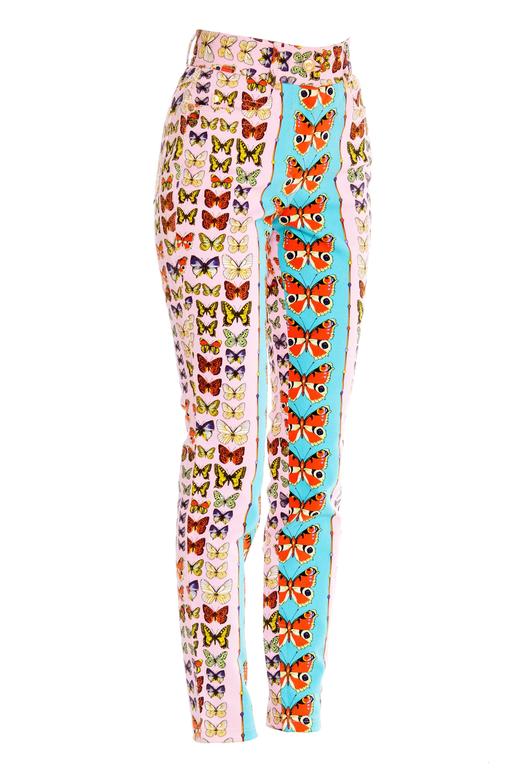 Gianni Versace Couture Iconic Butterfly Jeans at 1stdibs