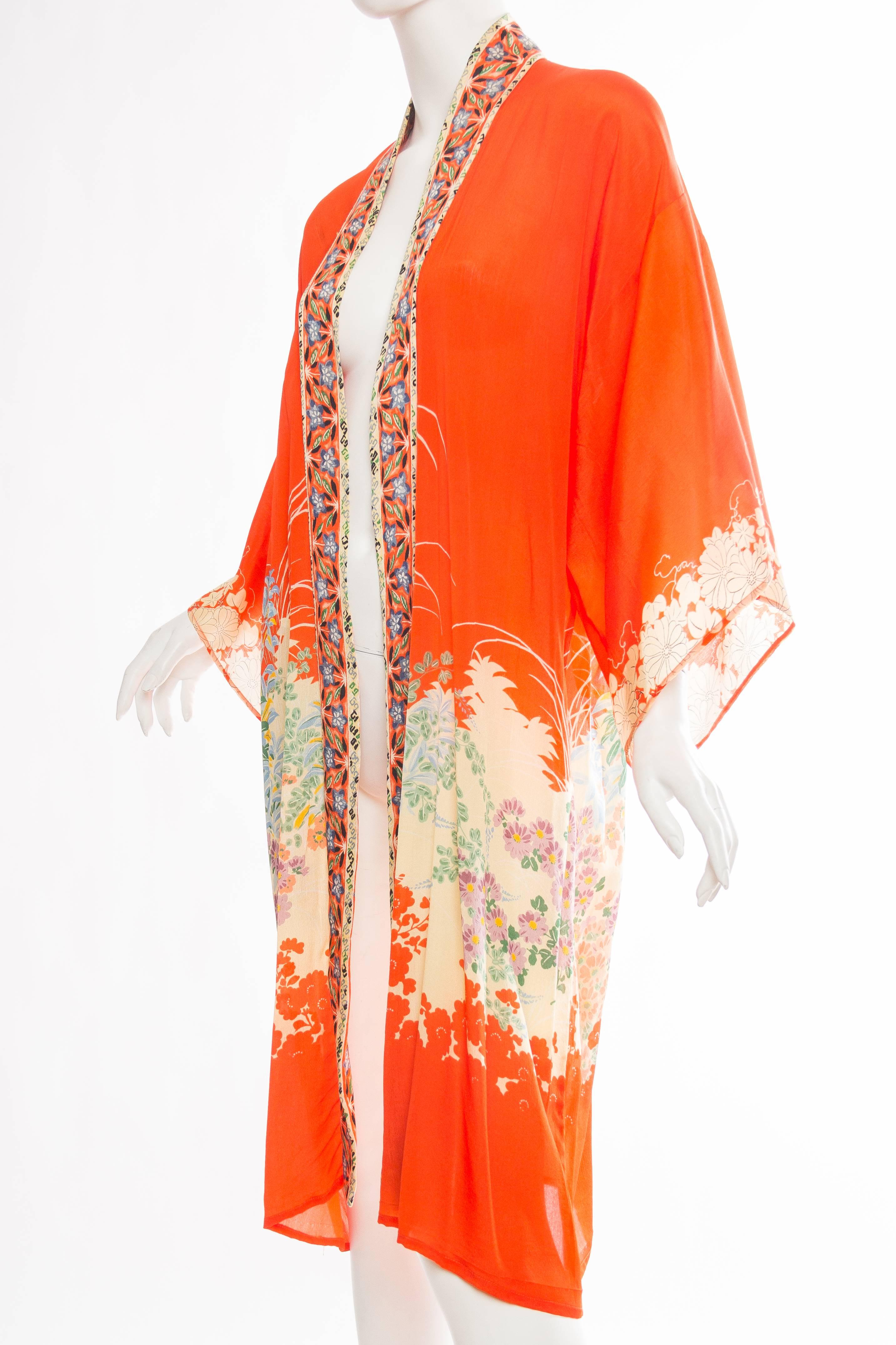 Women's 1920s Silk Kimono