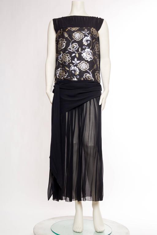 1920s inspired Chiffon Gown by Harriet Selling For Sale at 1stdibs
