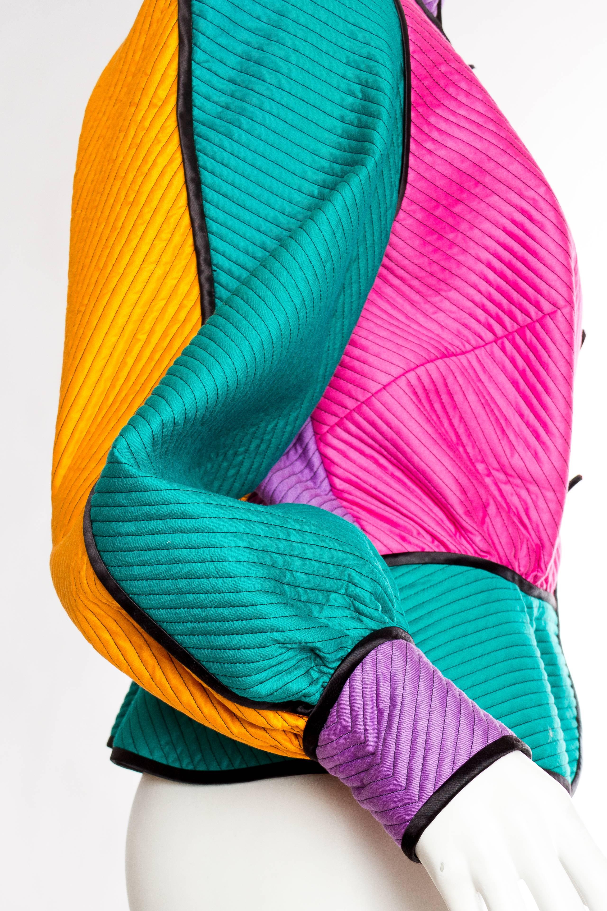 Quilted Colour-Blocked Jacket from Stanley Korshak 2