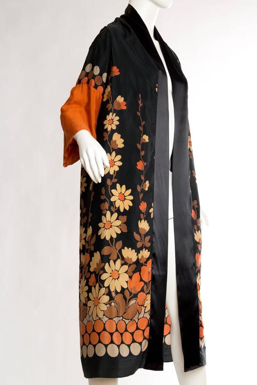 1920s Silk Dressing Gown Kimono at 1stDibs | 1920s dressing gown