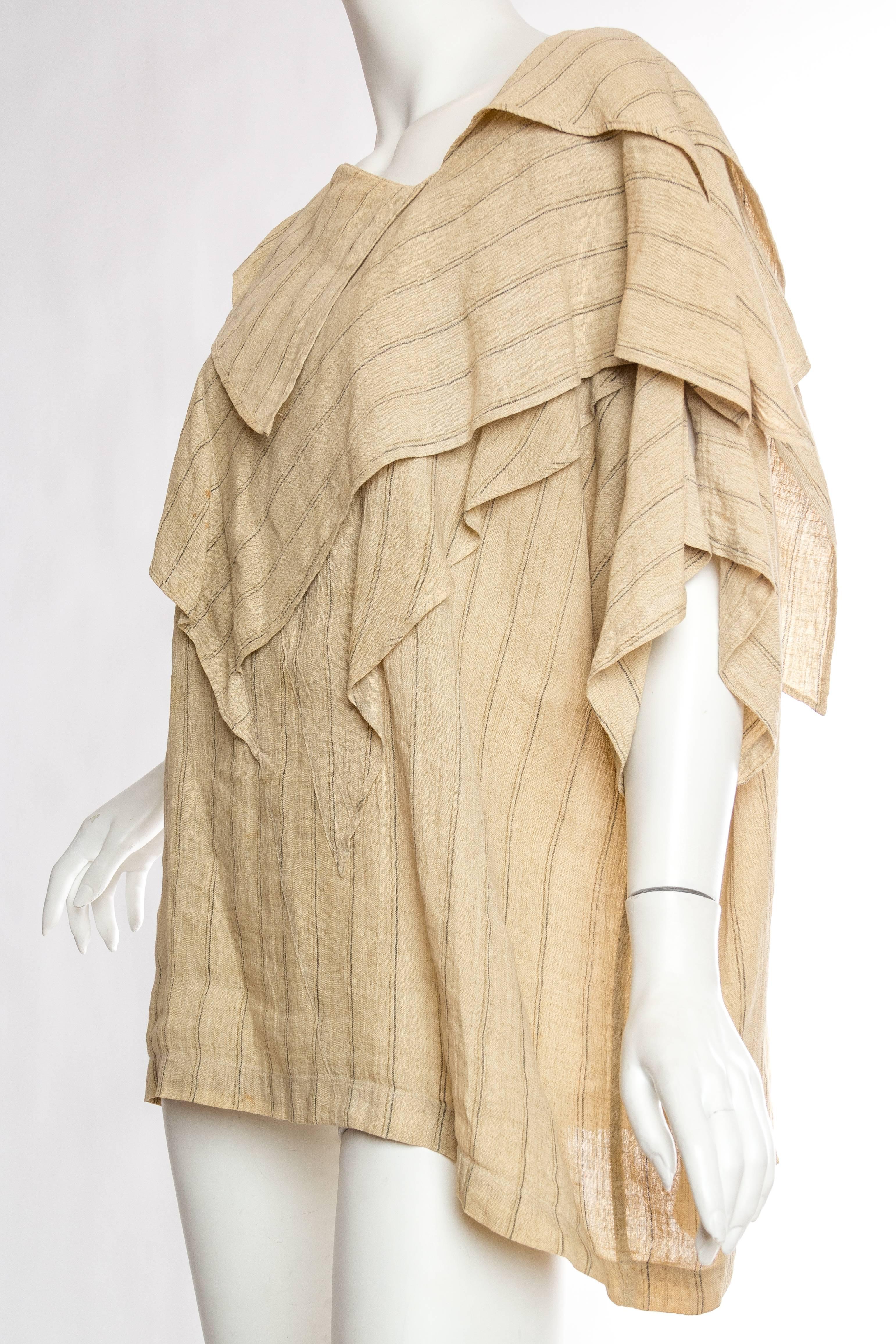 Early Issey Miyake Linen Top In Excellent Condition In New York, NY