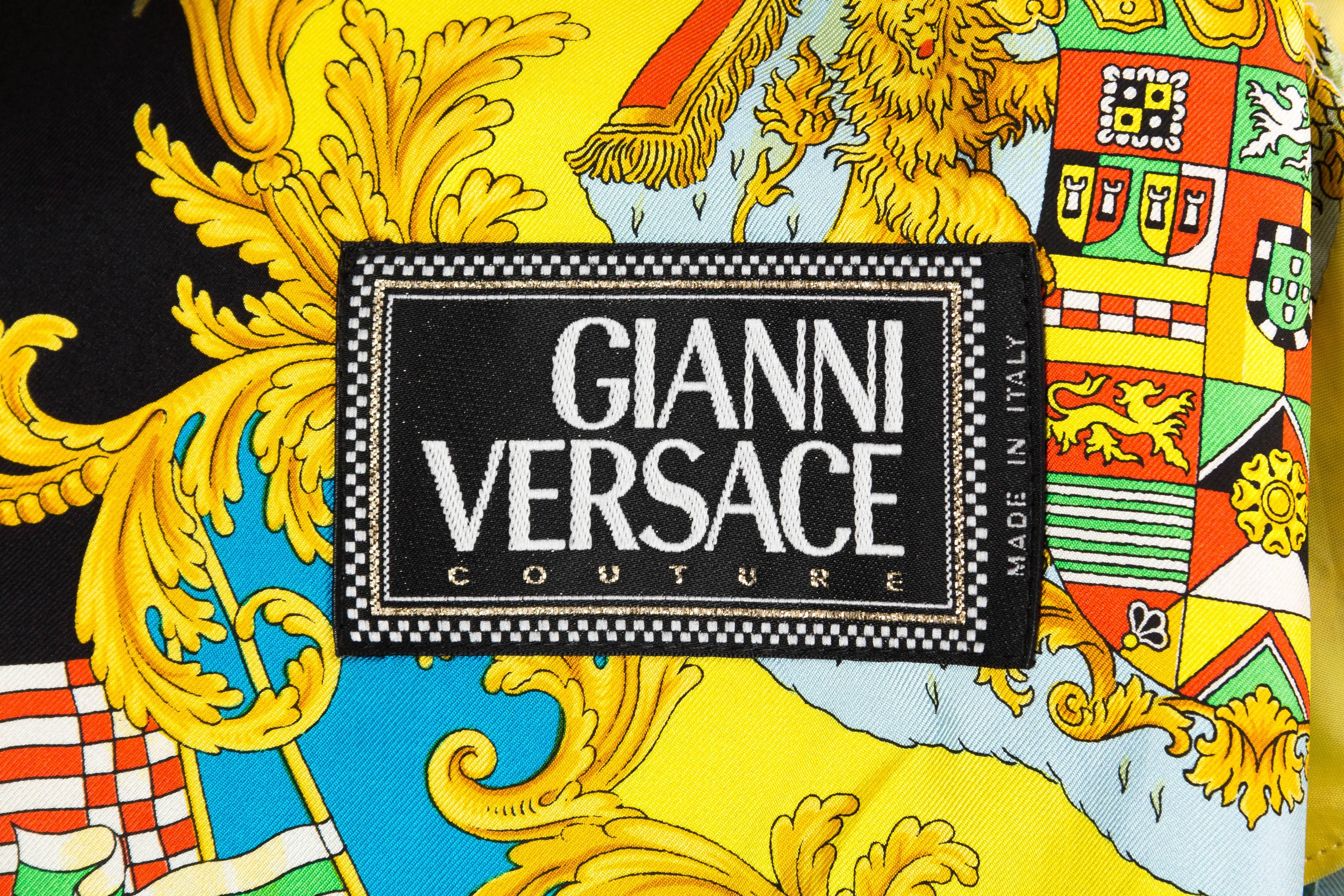 Gianni Versace Couture Mediterranean Nautical Silk Jacket 6